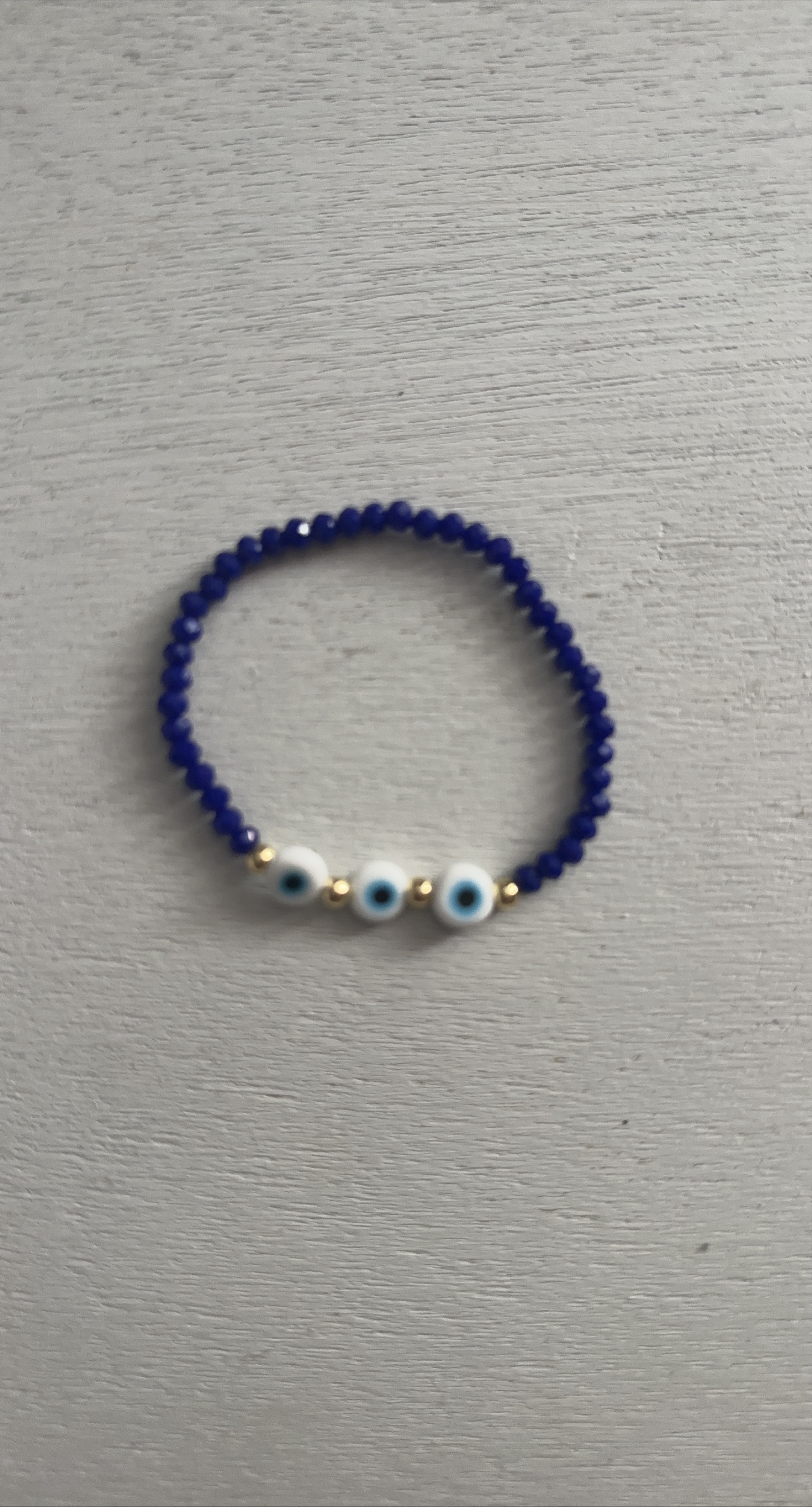 Evil Eye Beaded Bracelet - Blue thumbnail