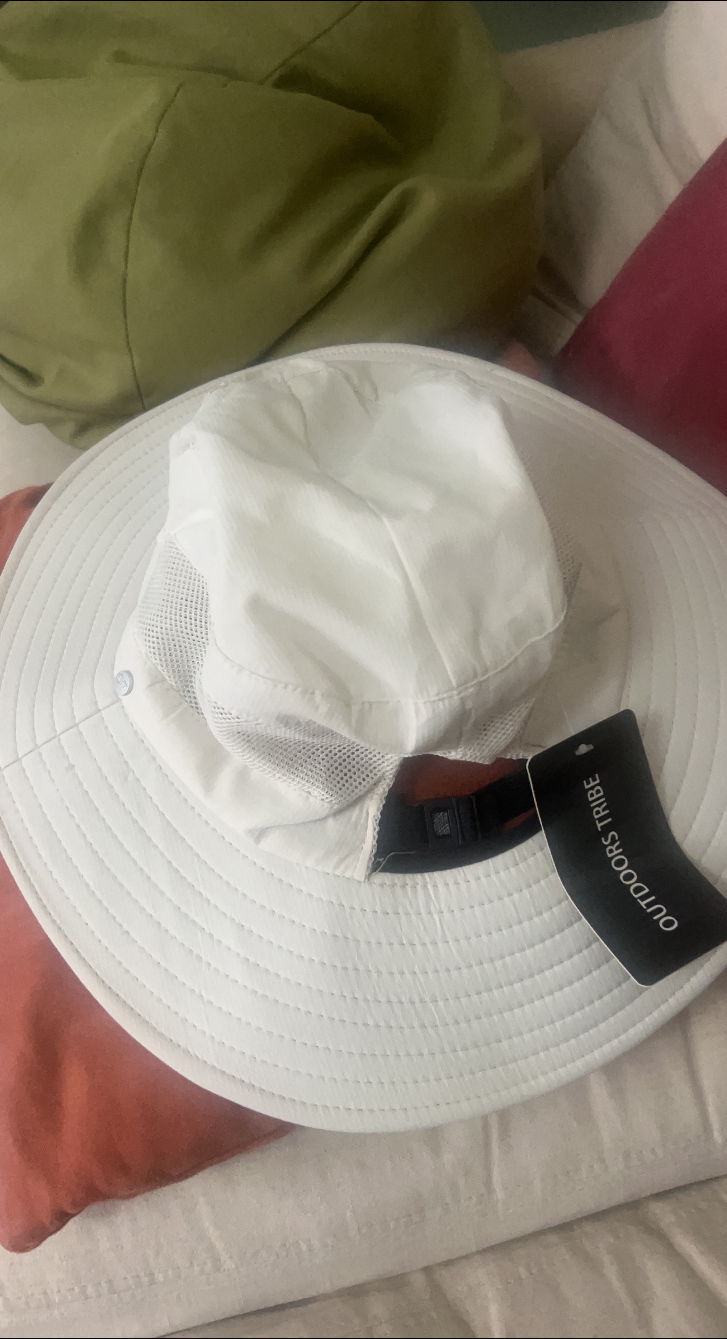 Outdoors Tribe White Bucket Hat thumbnail