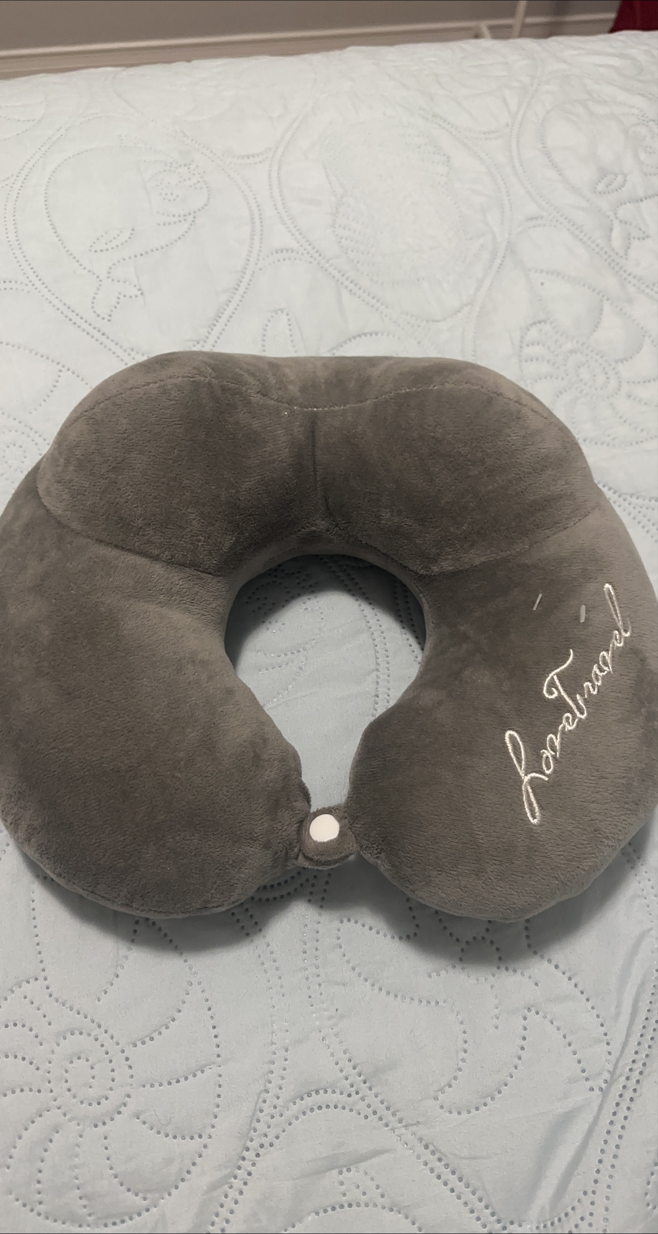Love Travel Neck Pillow - Grey thumbnail