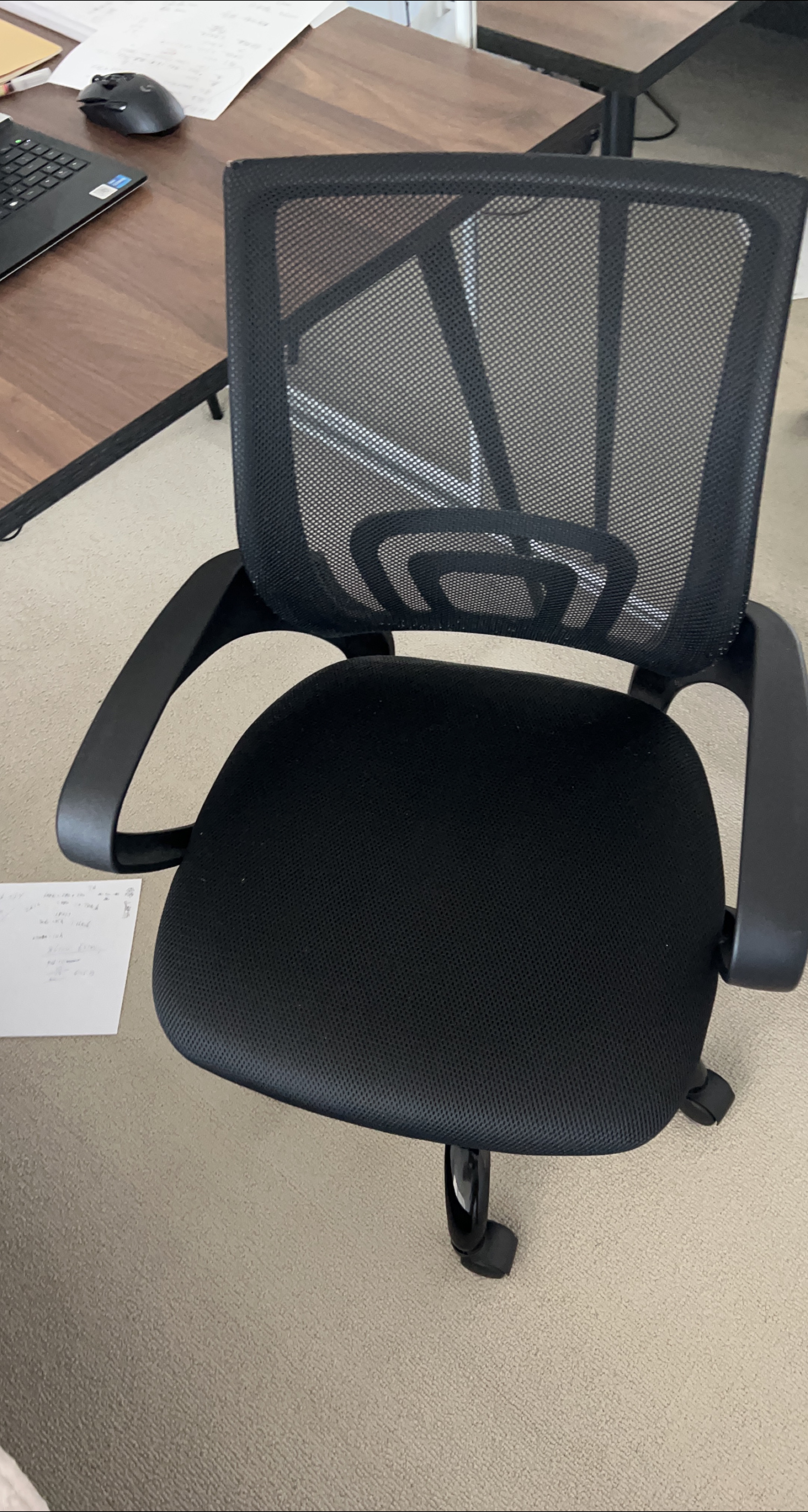 Black Mesh Office Chair - photo 2