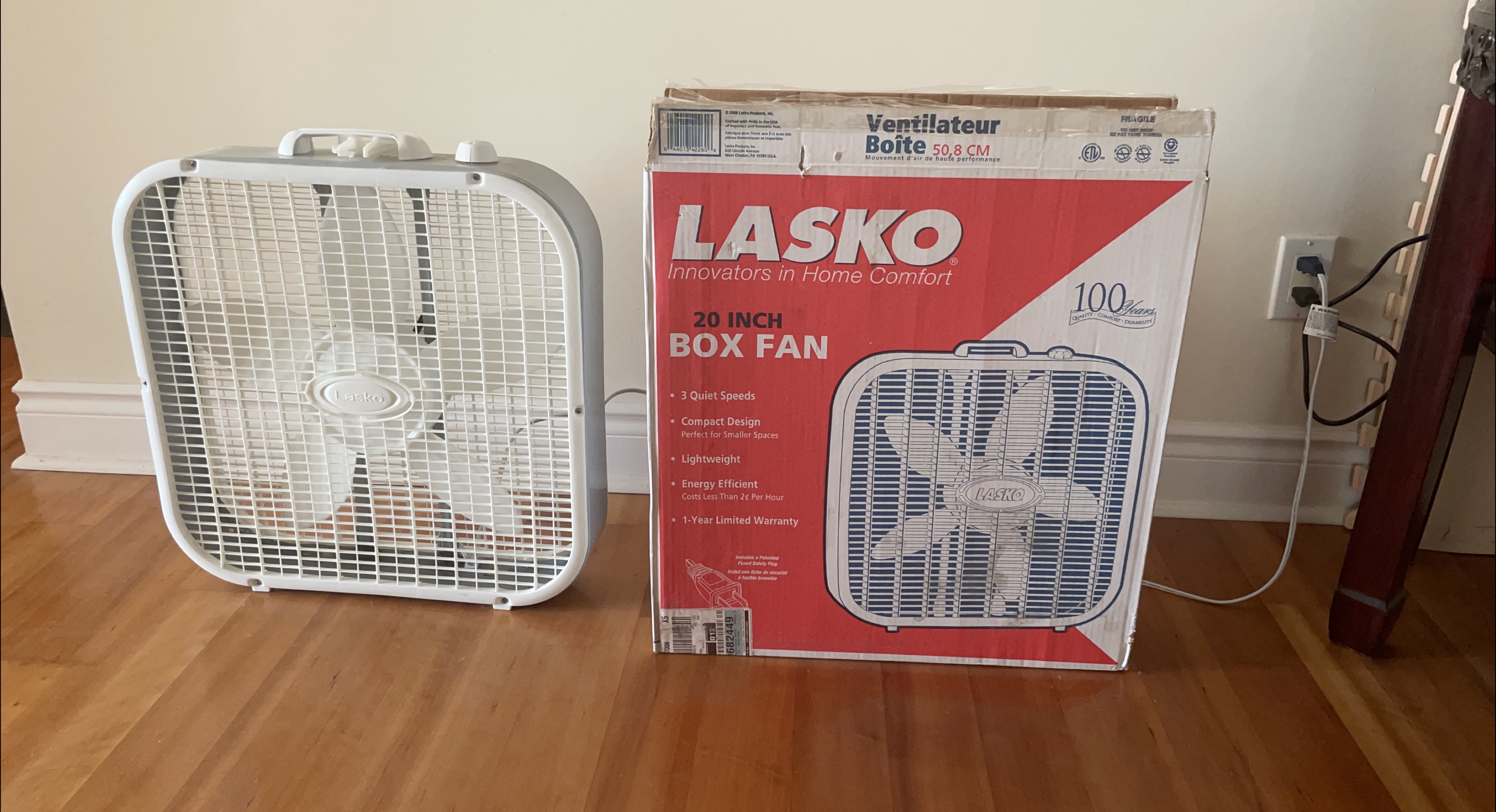Lasko 20-Inch Box Fan thumbnail