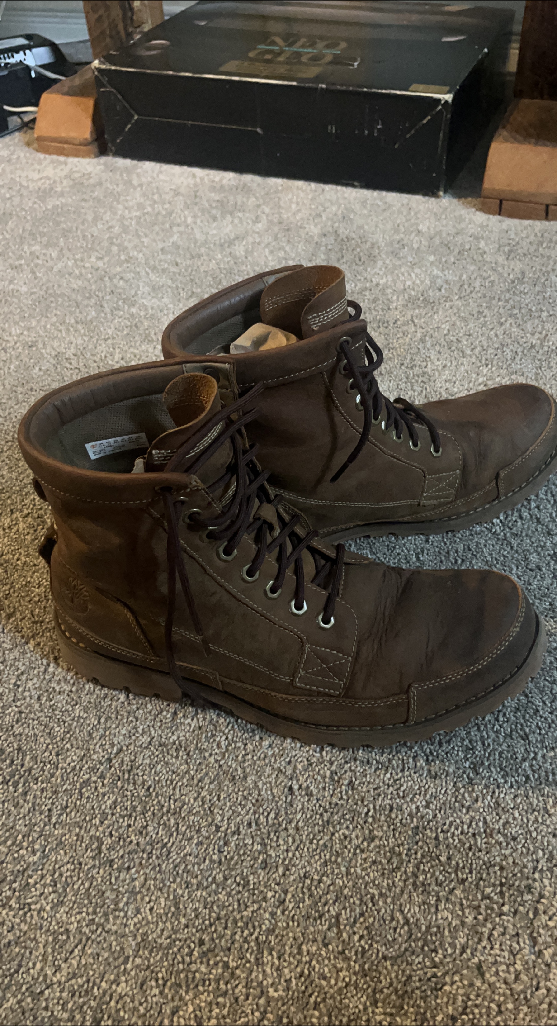 Timberland EarthKeepers Brown Leather Boots, Size 11.5 thumbnail