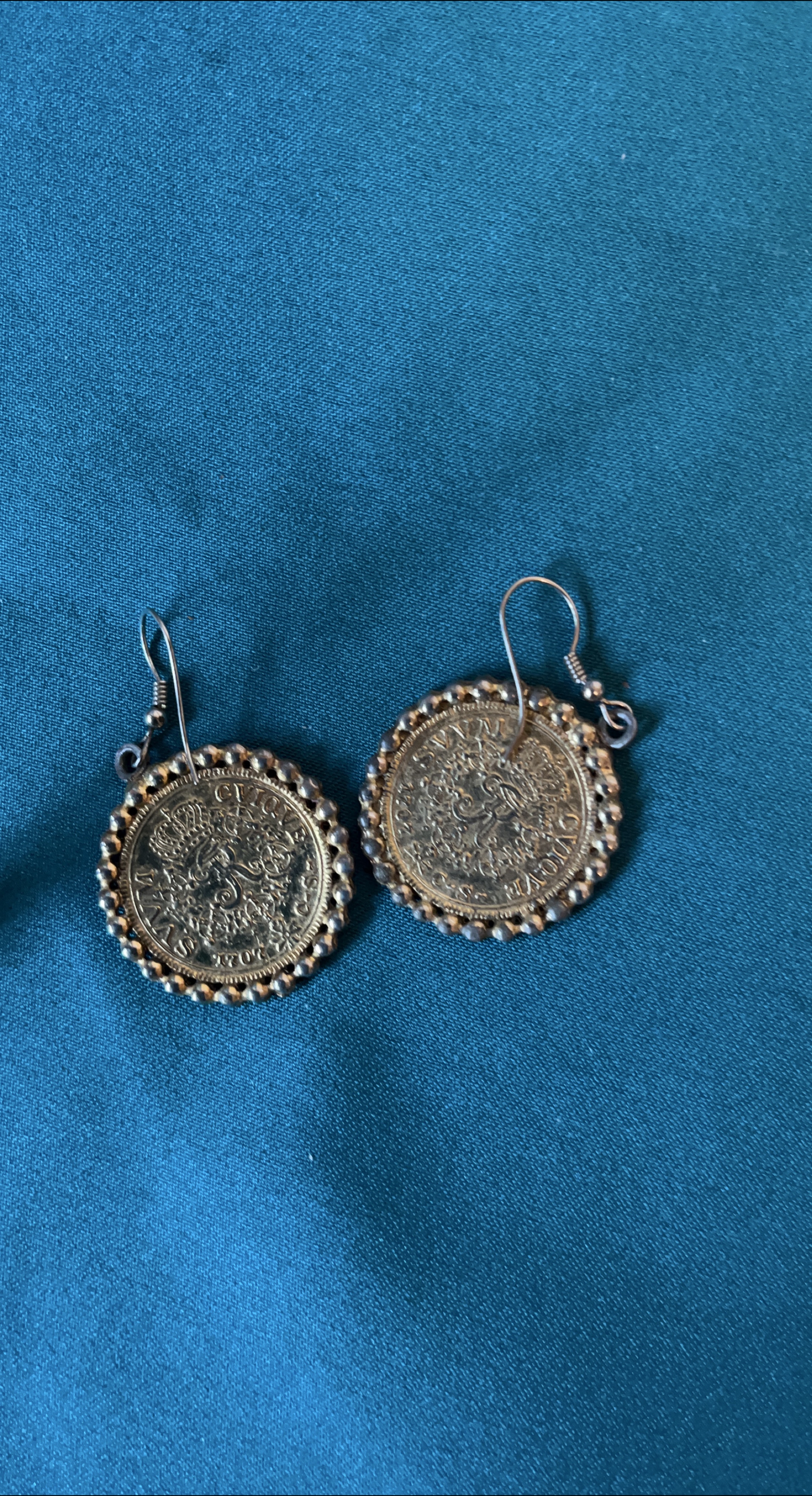 Coin Earrings - Gold Coloured thumbnail