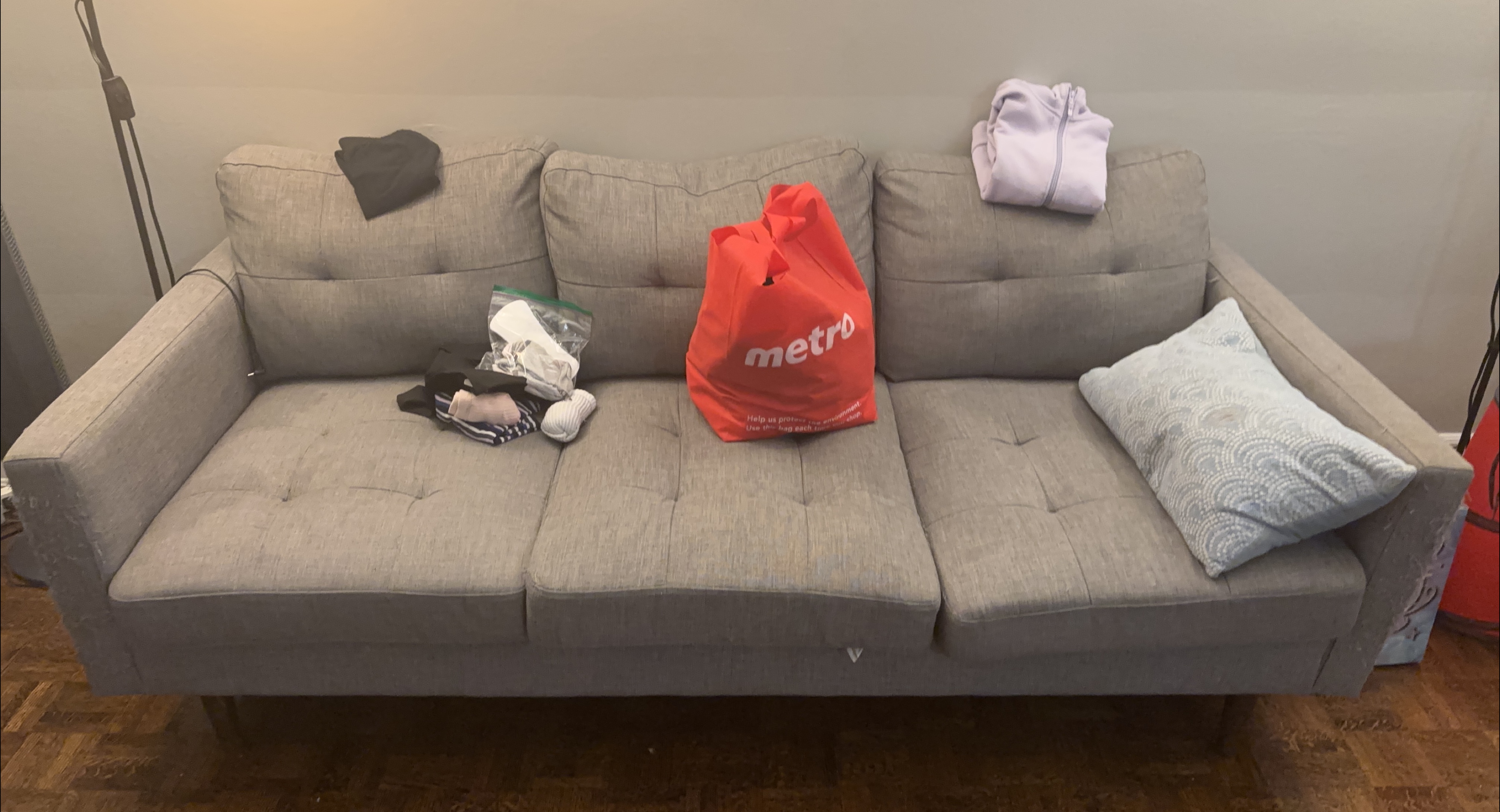 Grey Sofa - Gently Used thumbnail