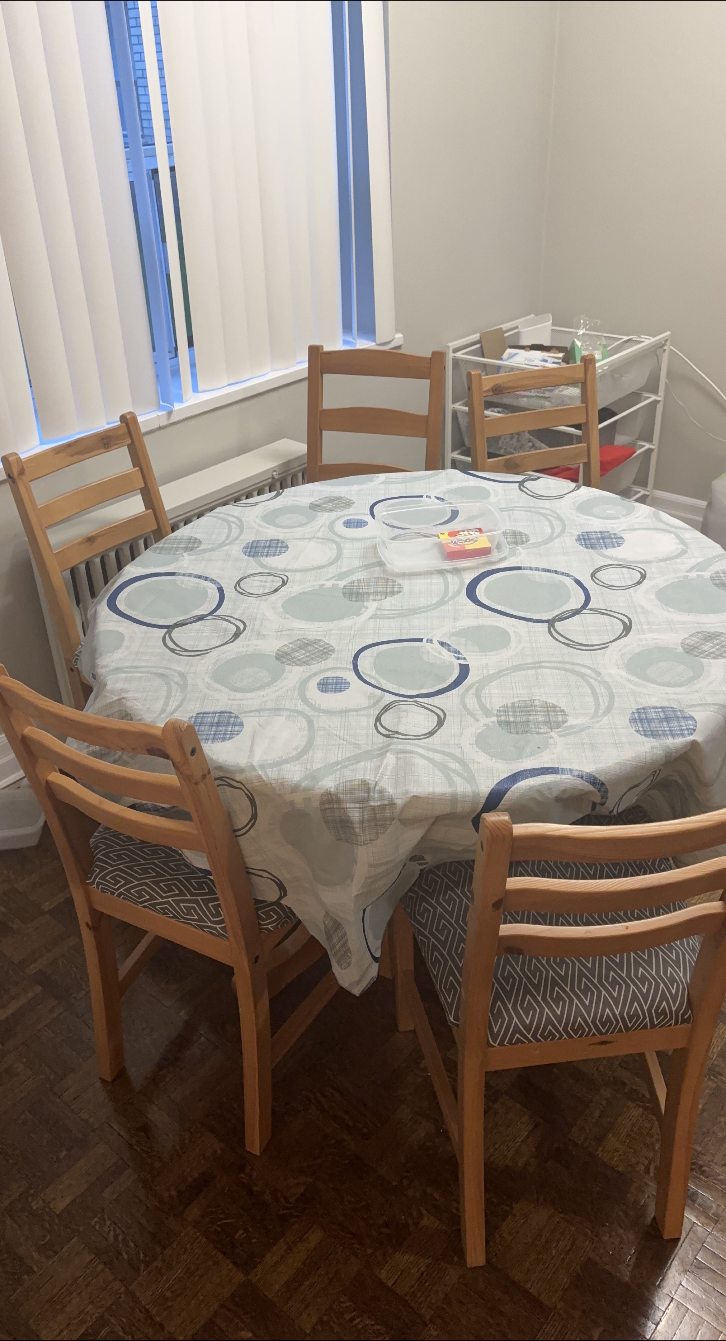 Wooden Dining Table Set with 4 Chairs thumbnail