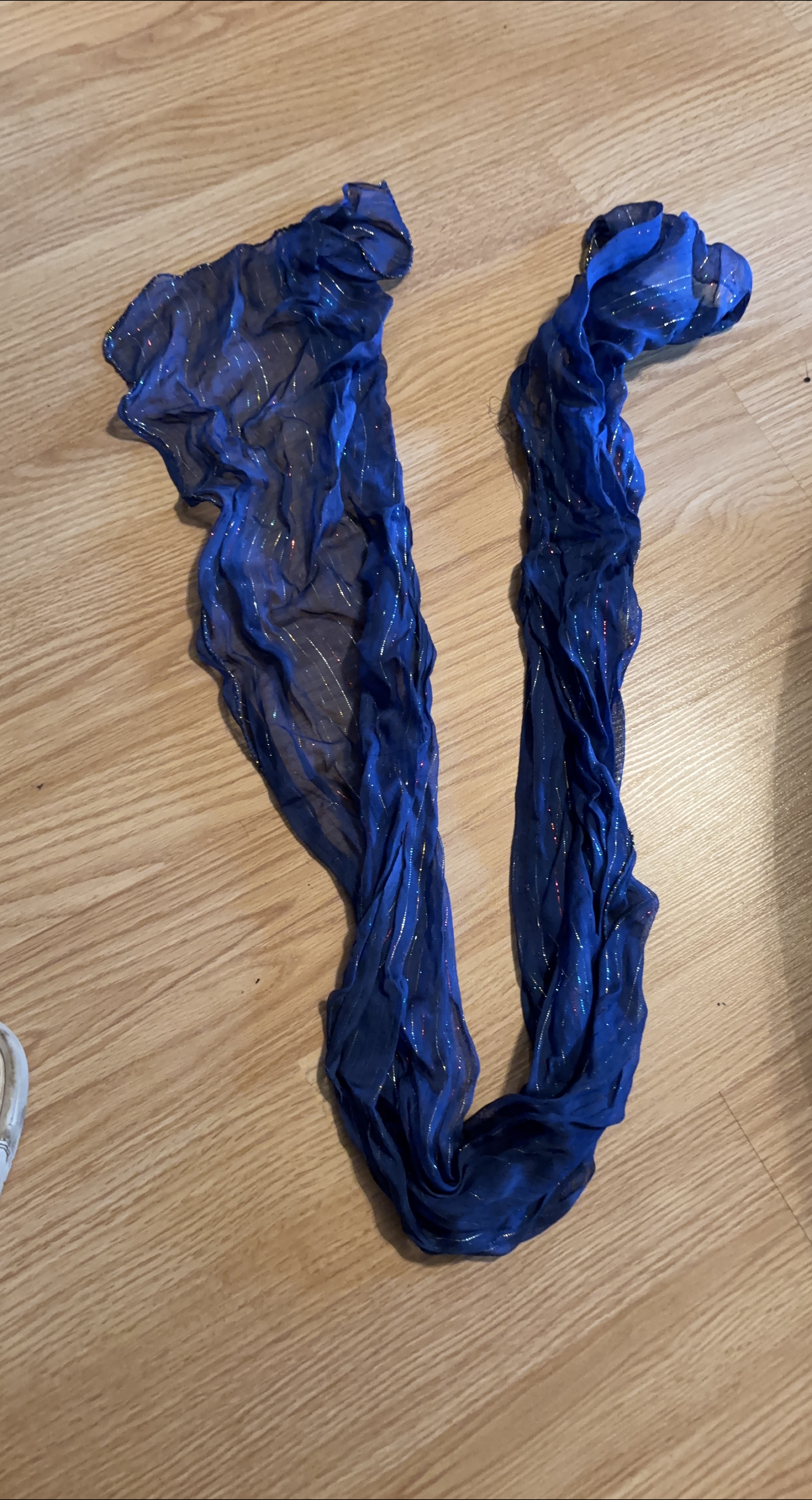 Sparkly blue scarf thumbnail