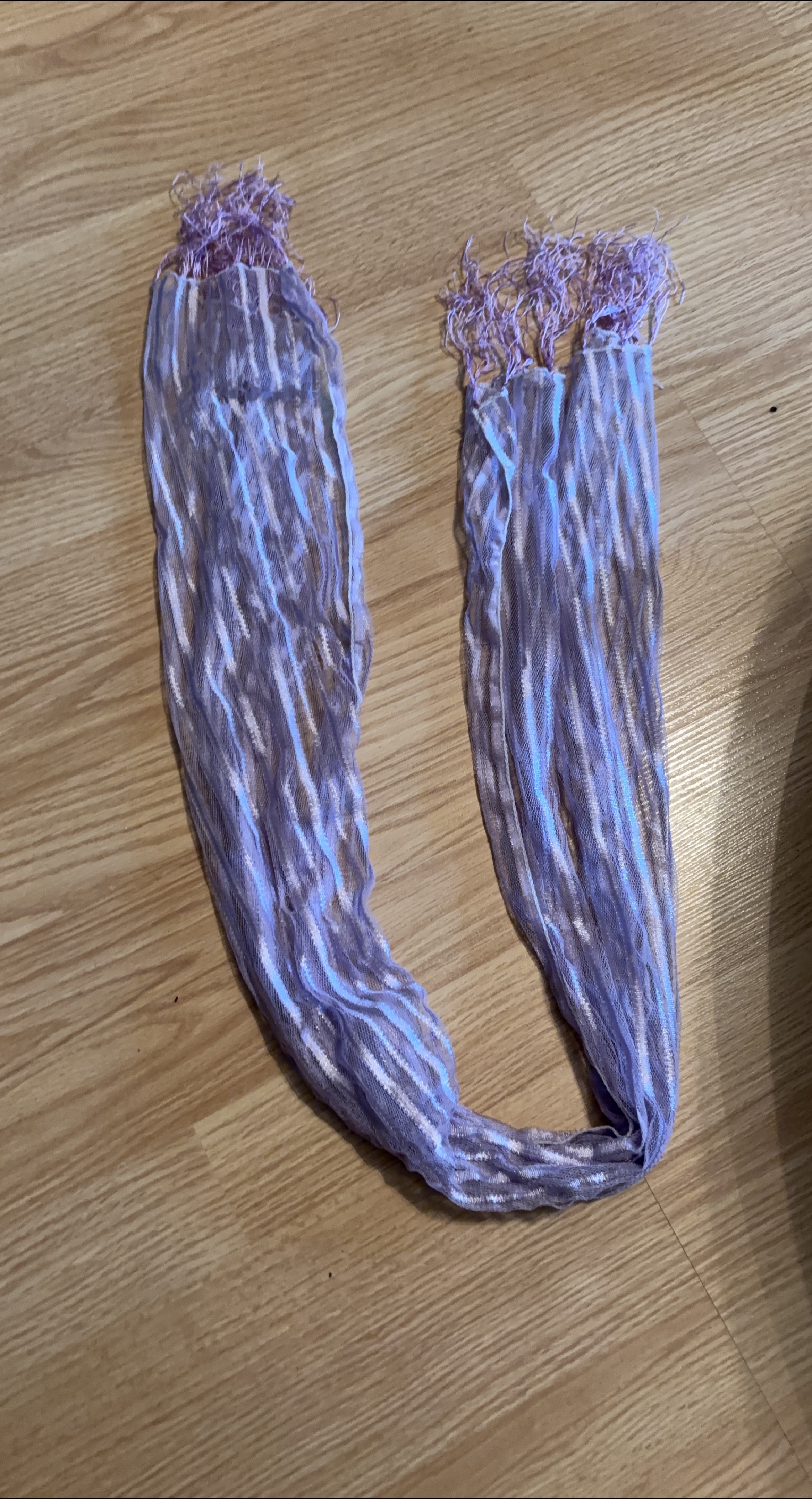 Purple Striped Scarf thumbnail