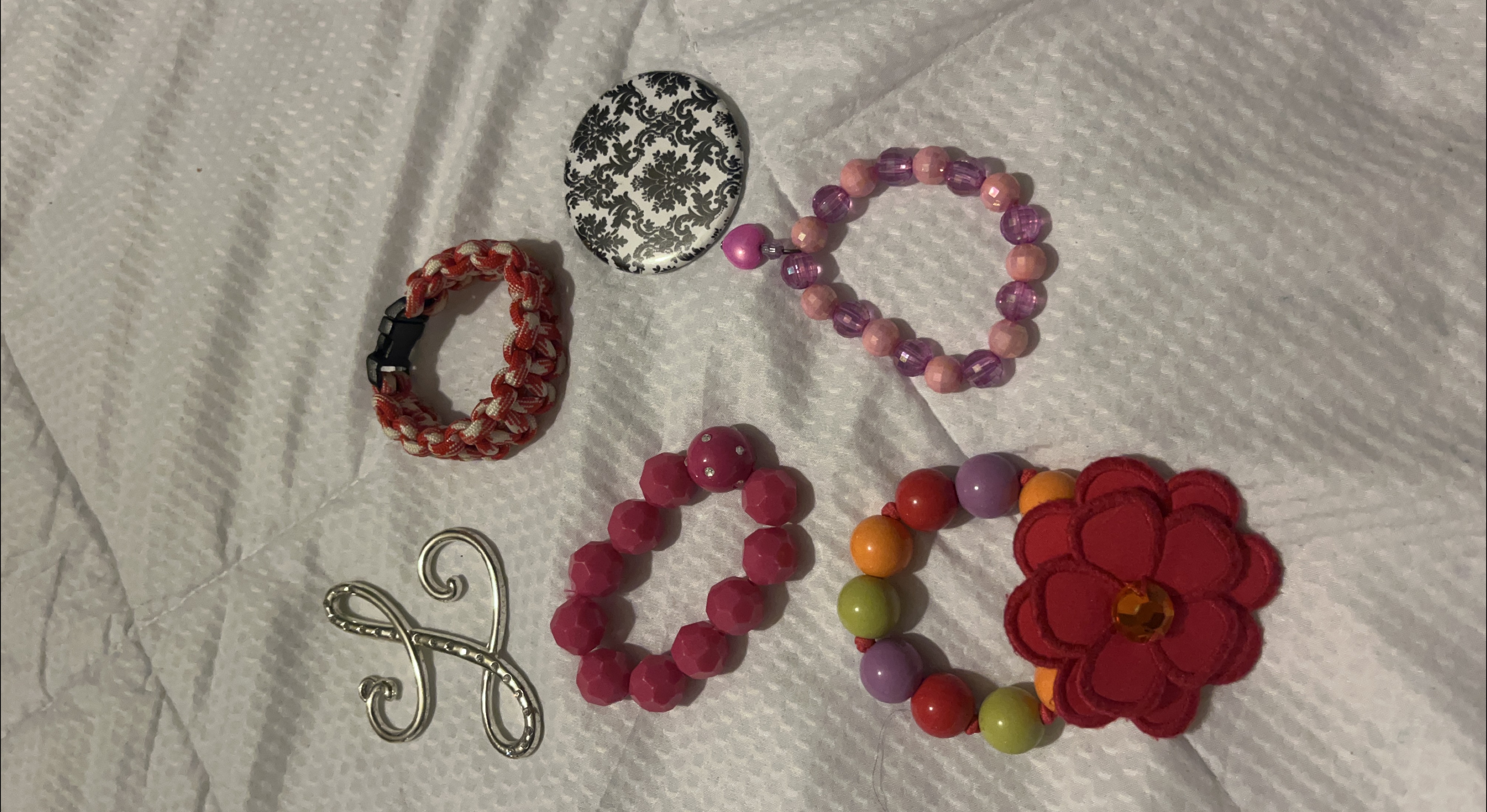 Assorted Handmade Bracelets & Pin 2$ each thumbnail