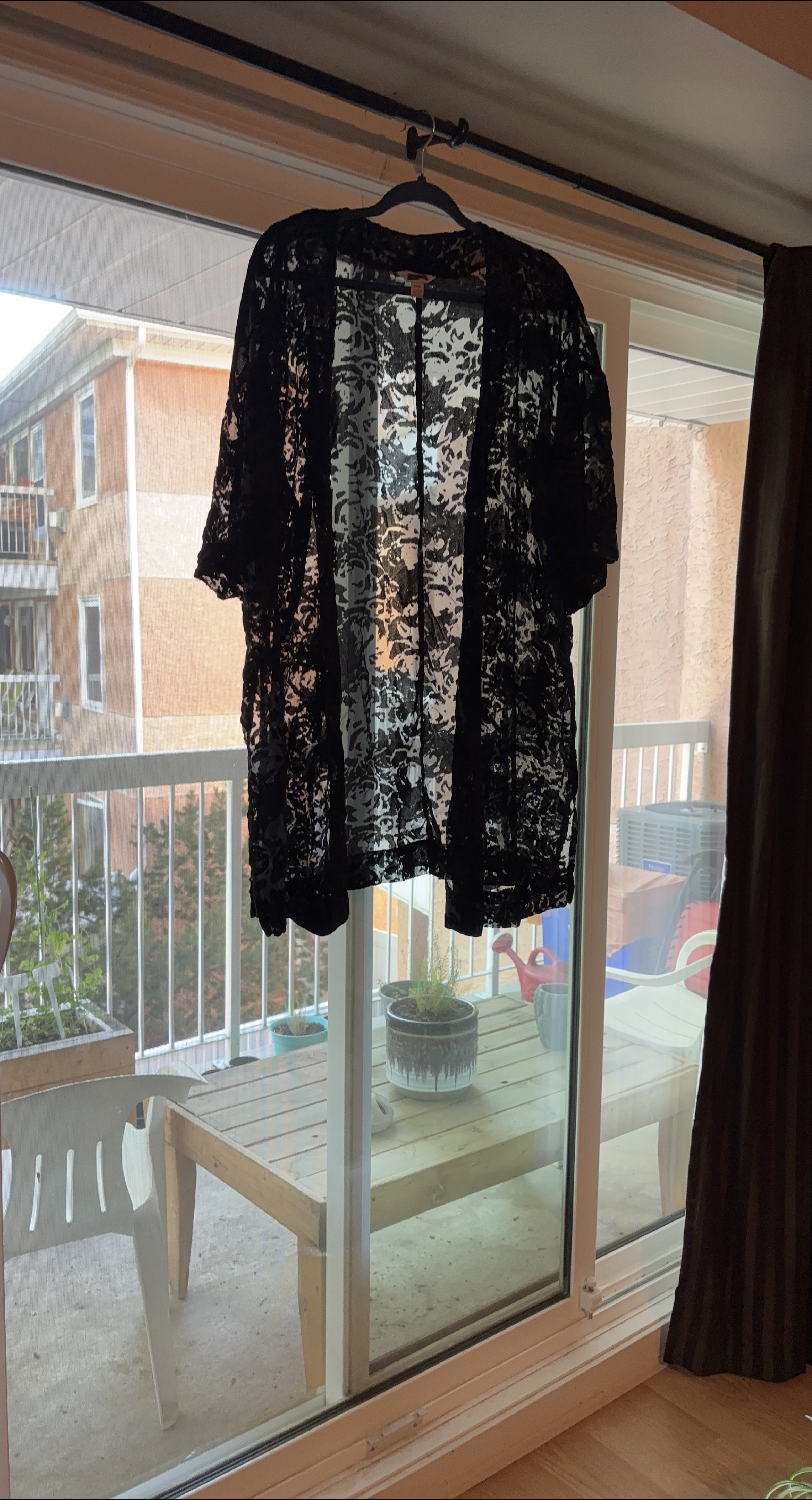 Black Lace Kimono thumbnail