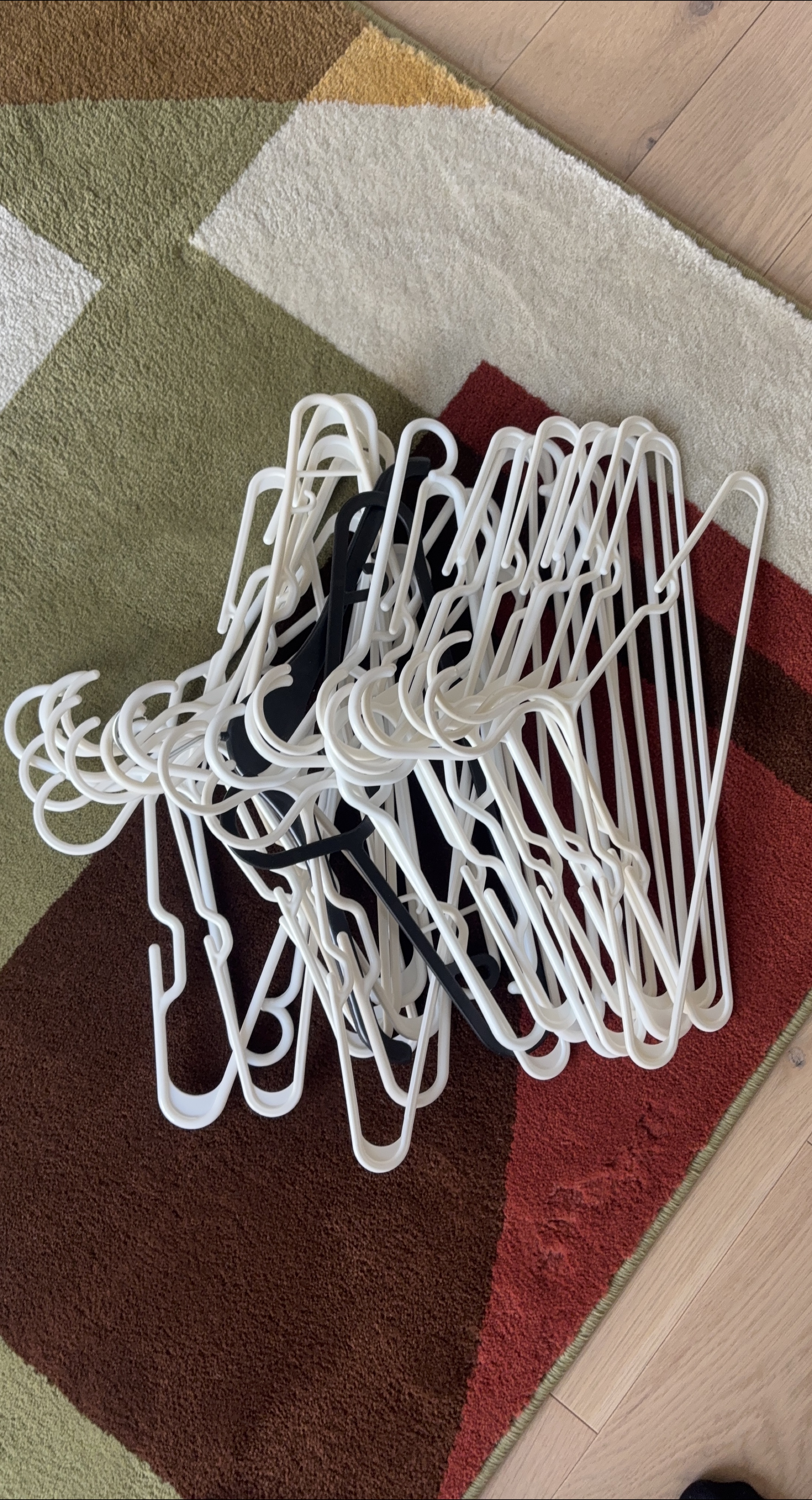 Clothes Hangers - White & Black
