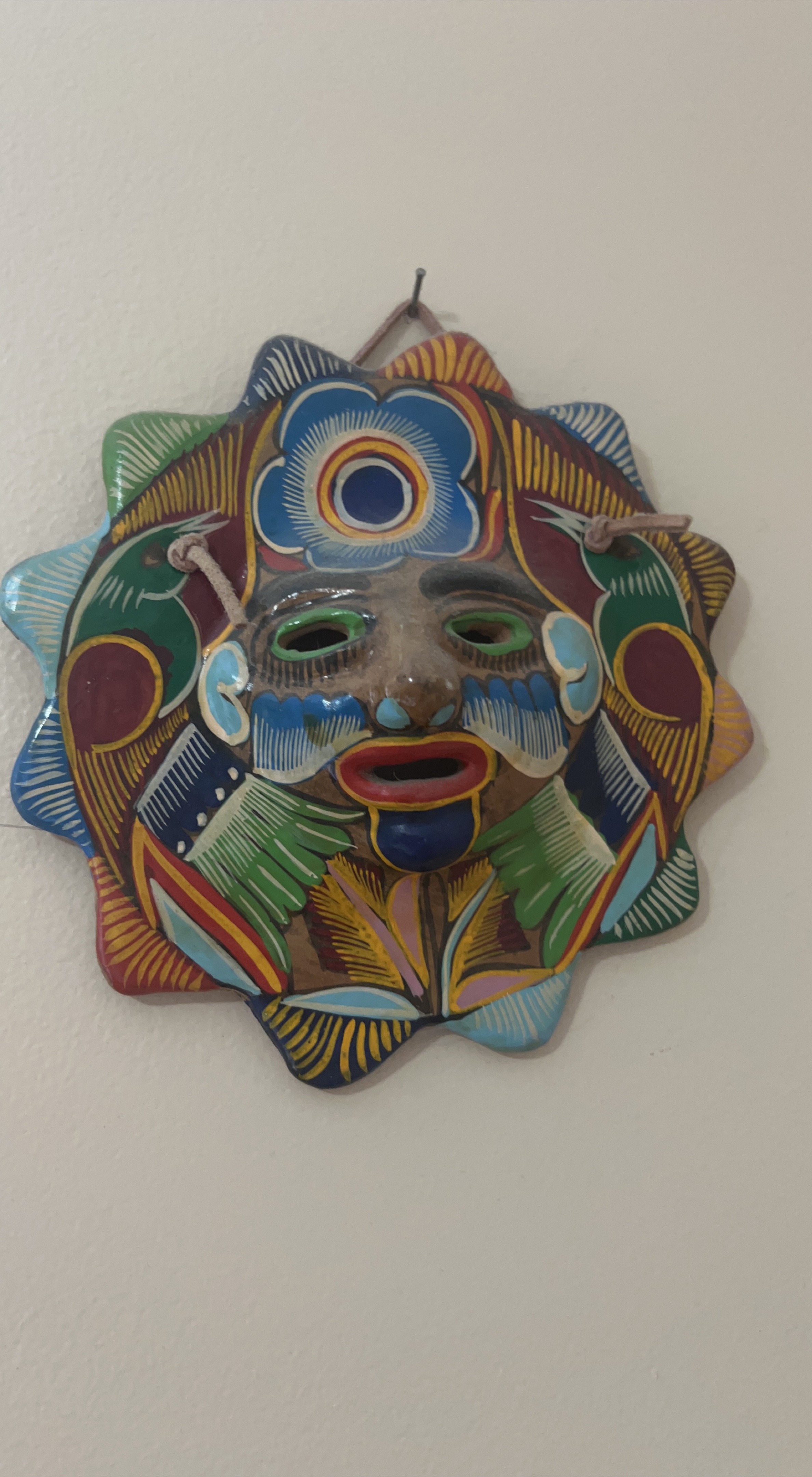 Colourful Sun Mask Wall Decor thumbnail