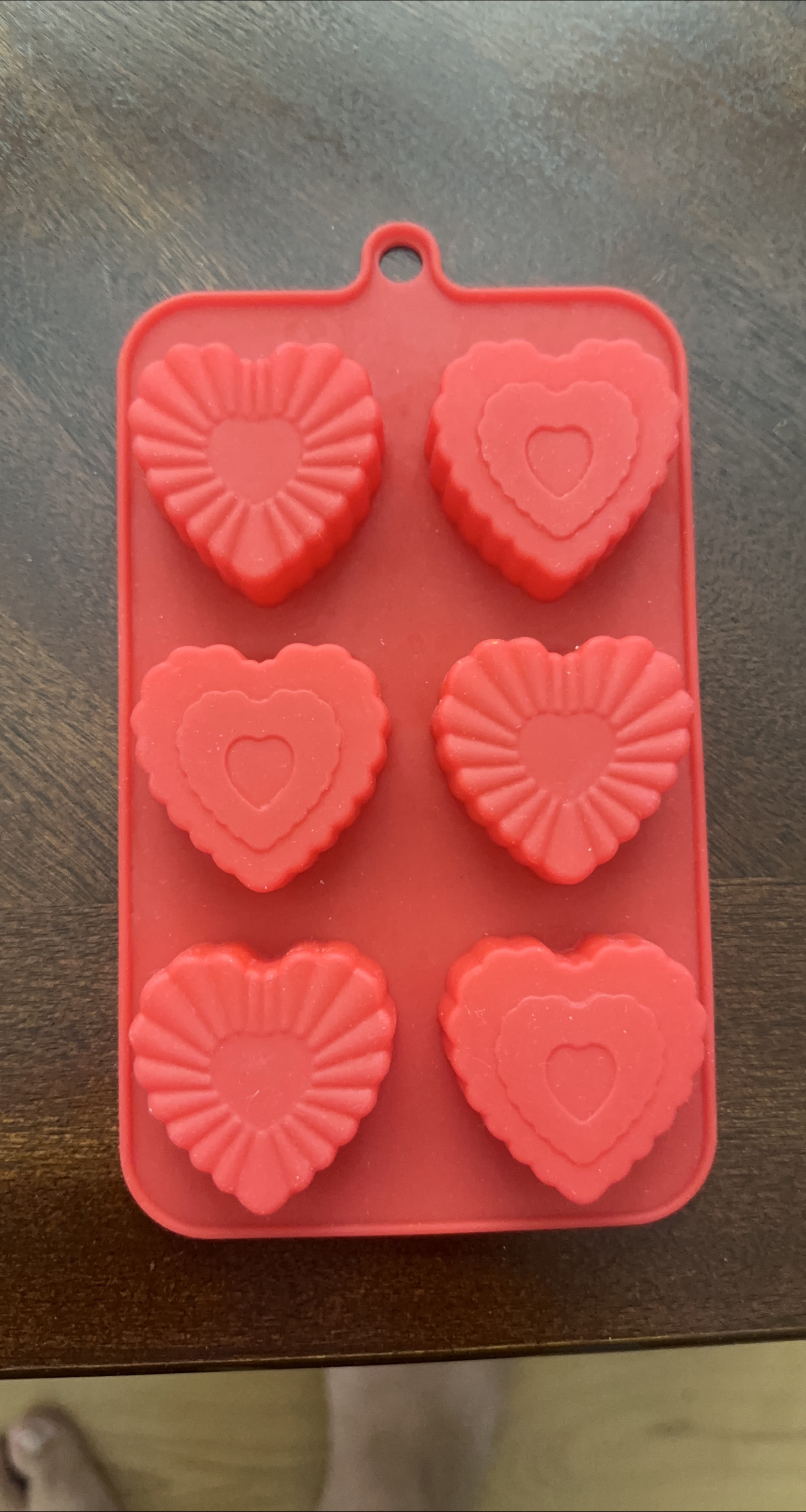 2 different Red Silicone Heart Mold - Baking Fun! thumbnail