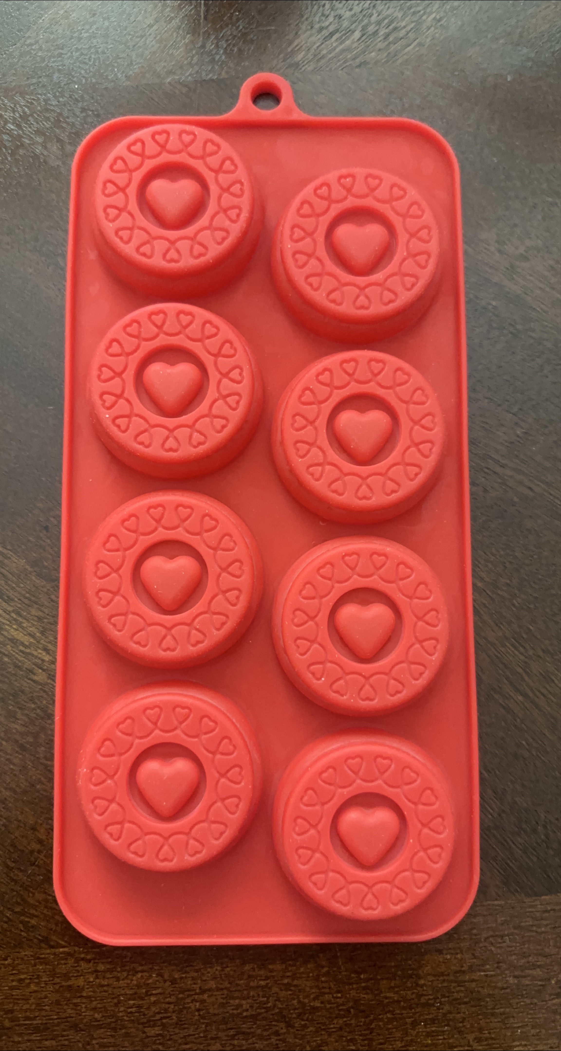 2 different Red Silicone Heart Mold thumbnail