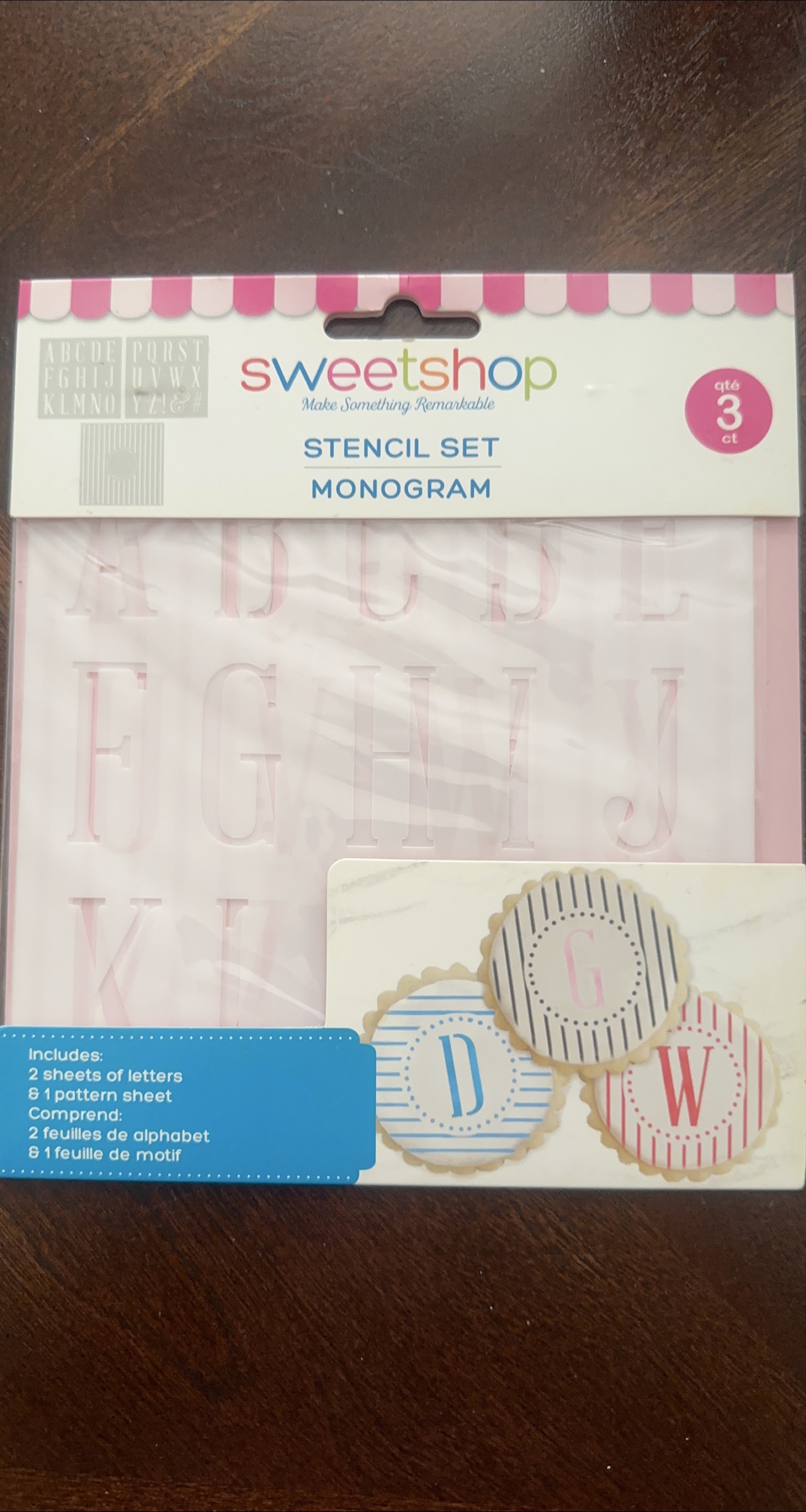 Sweetshop Monogram Stencil Set - New! thumbnail