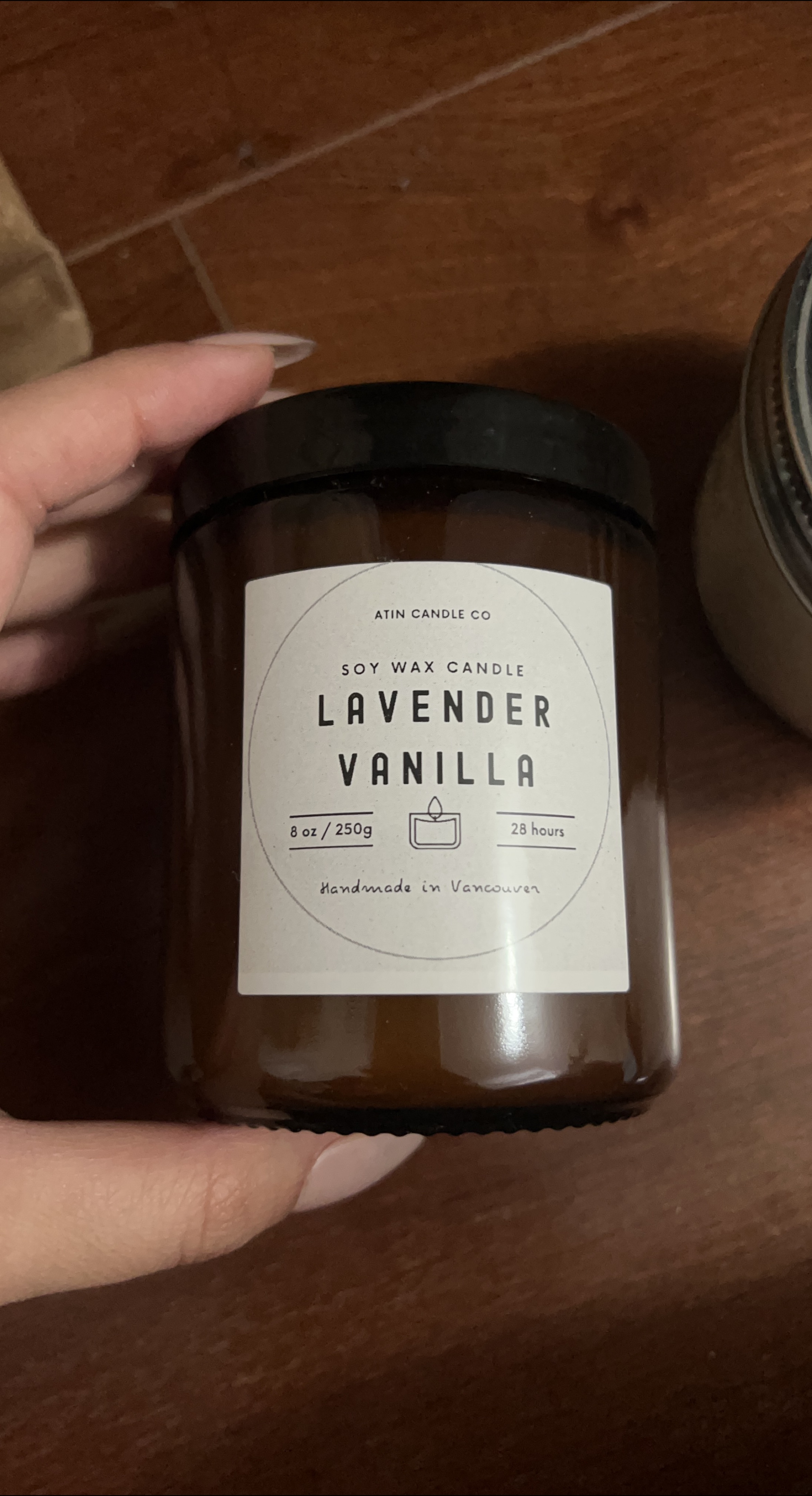 Lavender Vanilla Soy Wax Candle thumbnail