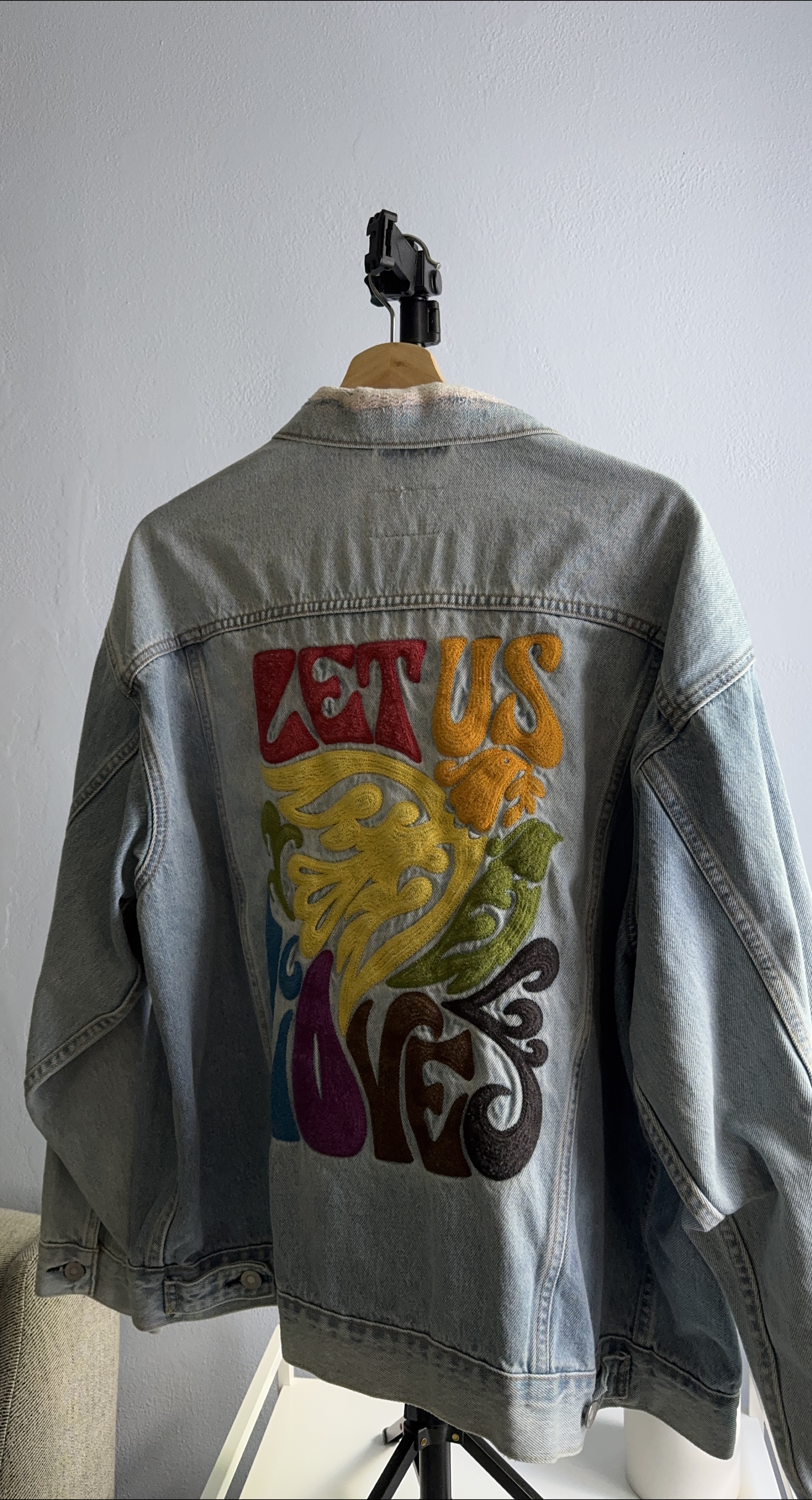 Levi's Denim Jacket with Embroidered Back thumbnail