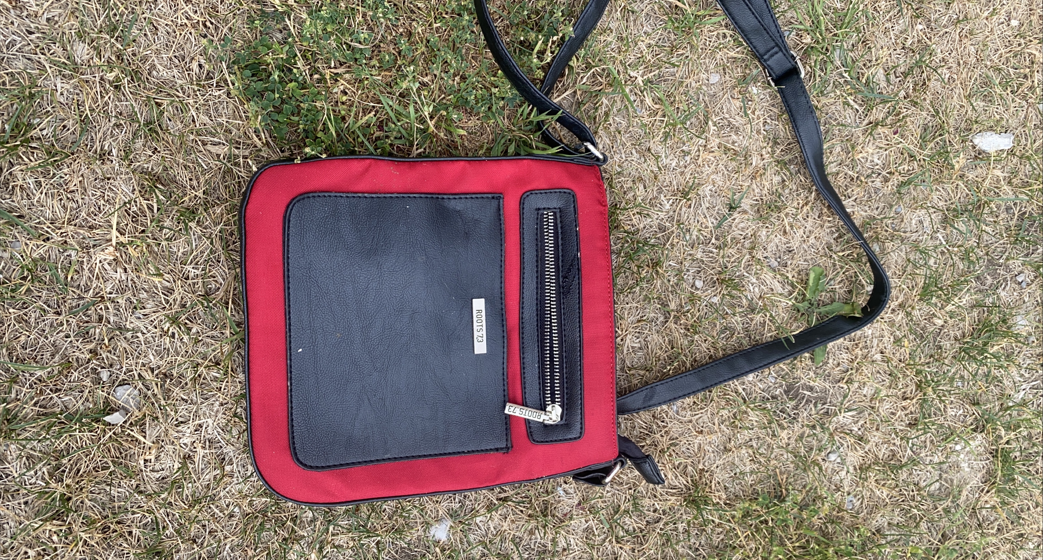 Roots 73 Crossbody Bag - Red & Black thumbnail