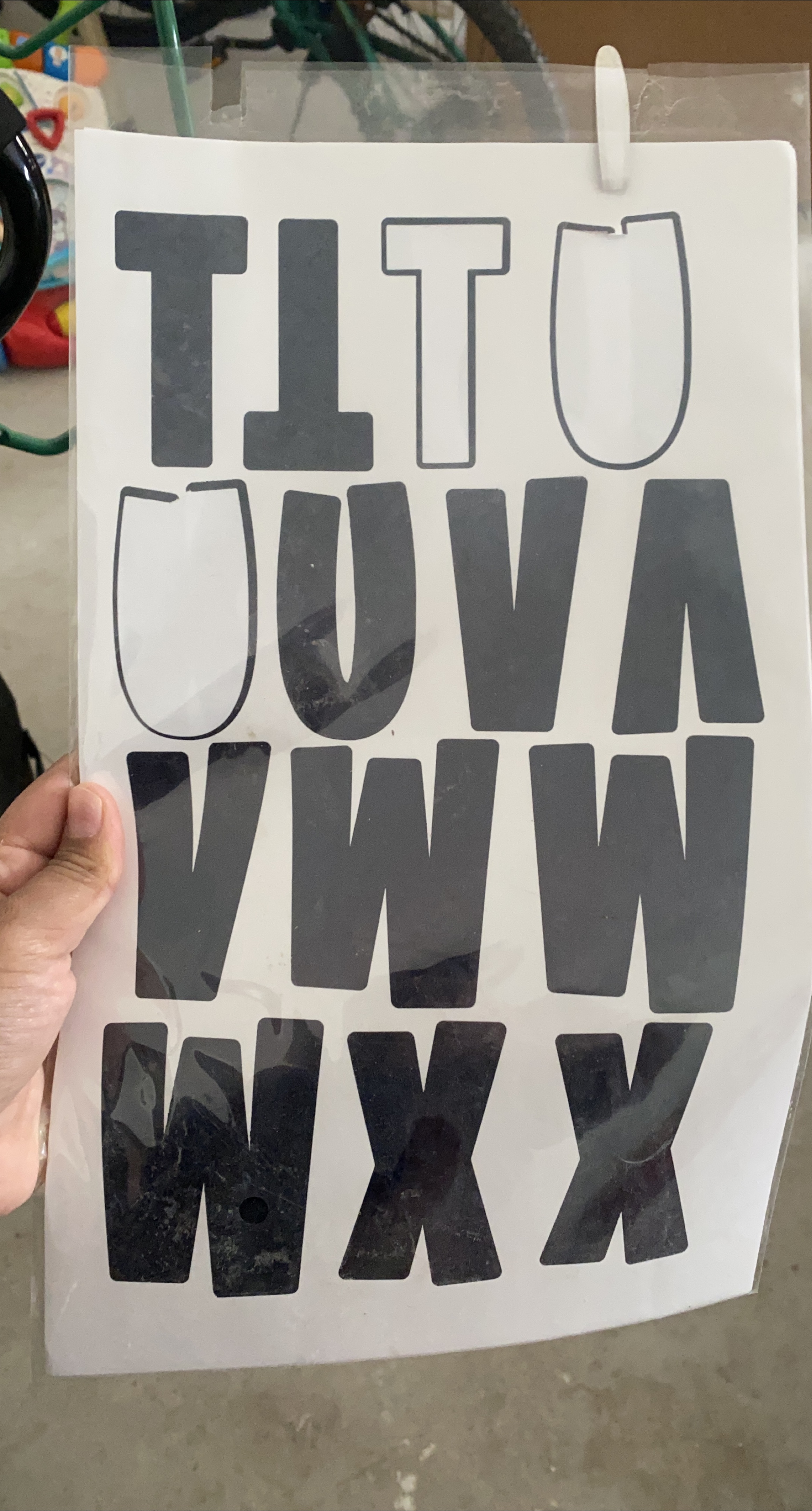 Vinyl Letter Stickers - T to X thumbnail