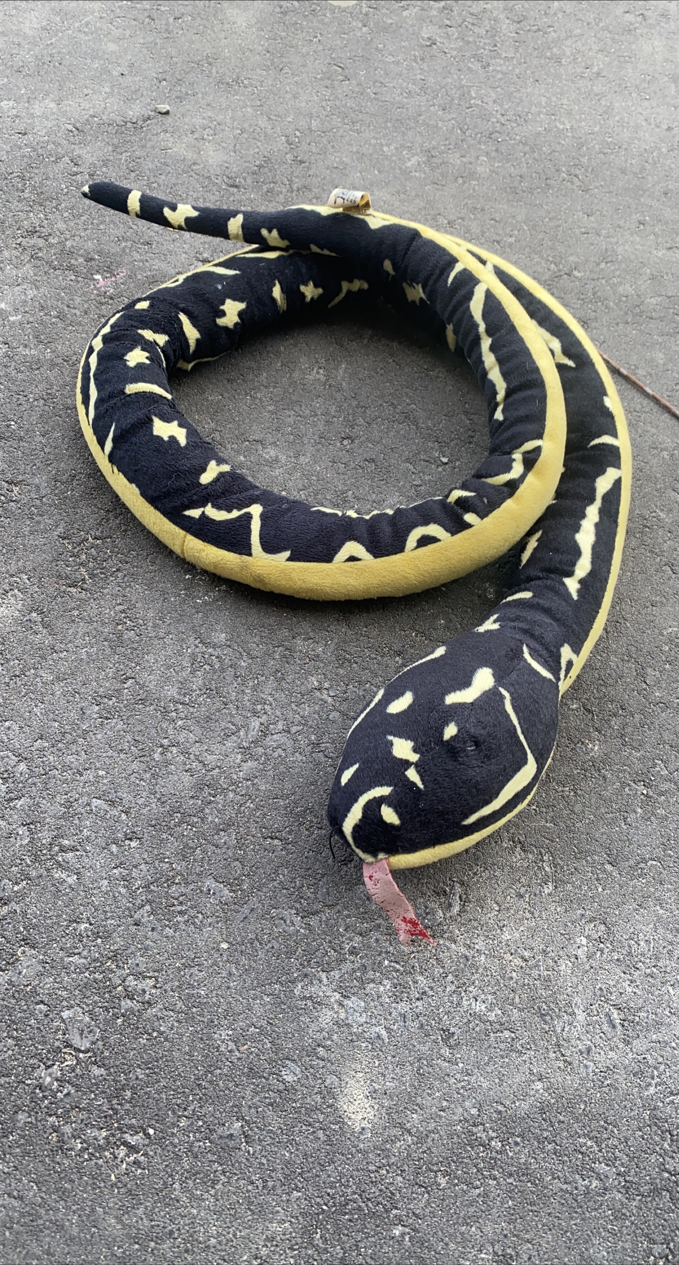 Snake Plush - Black & Yellow thumbnail