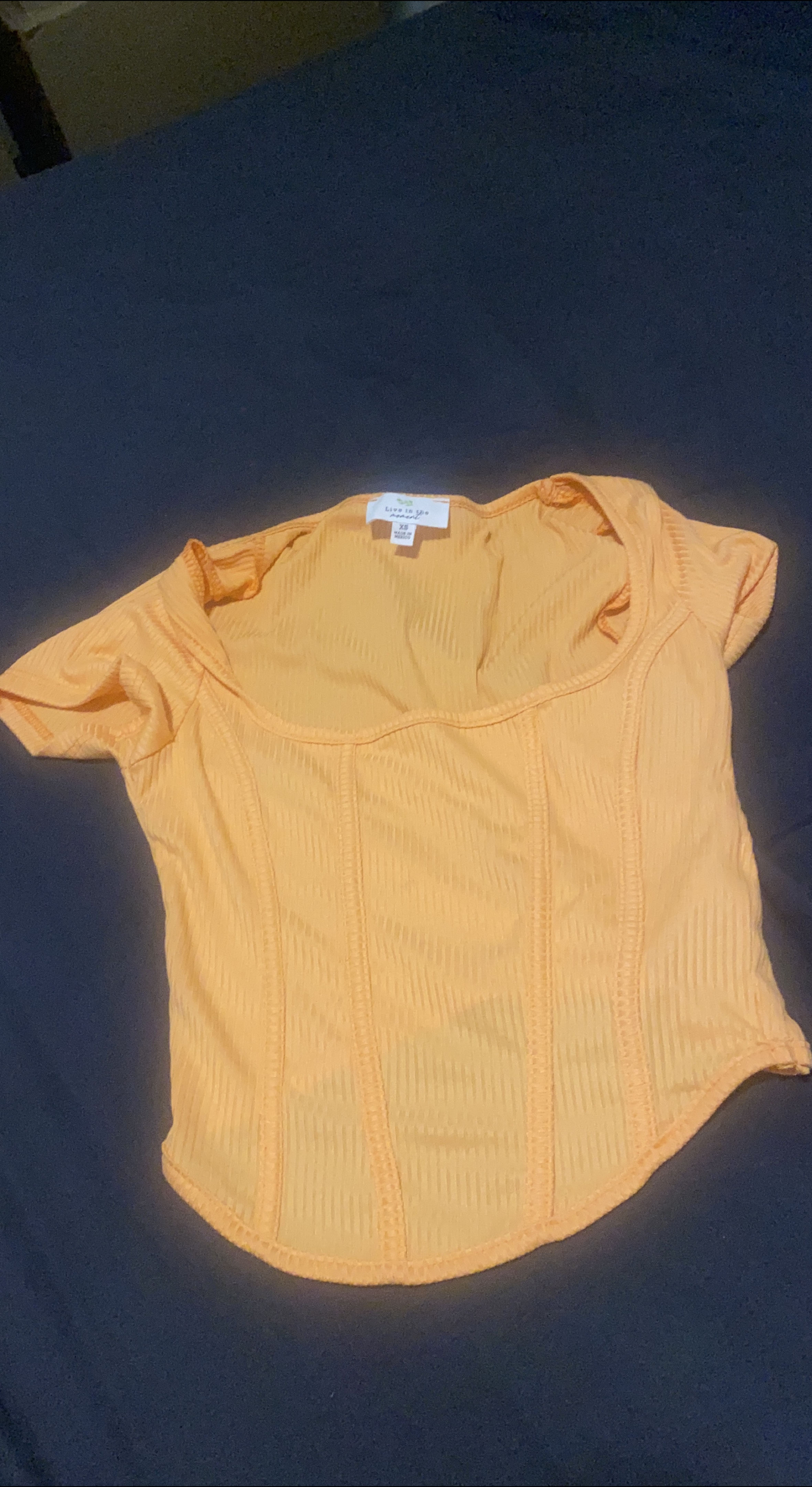 Live In The Moment XS Top - Yellow thumbnail