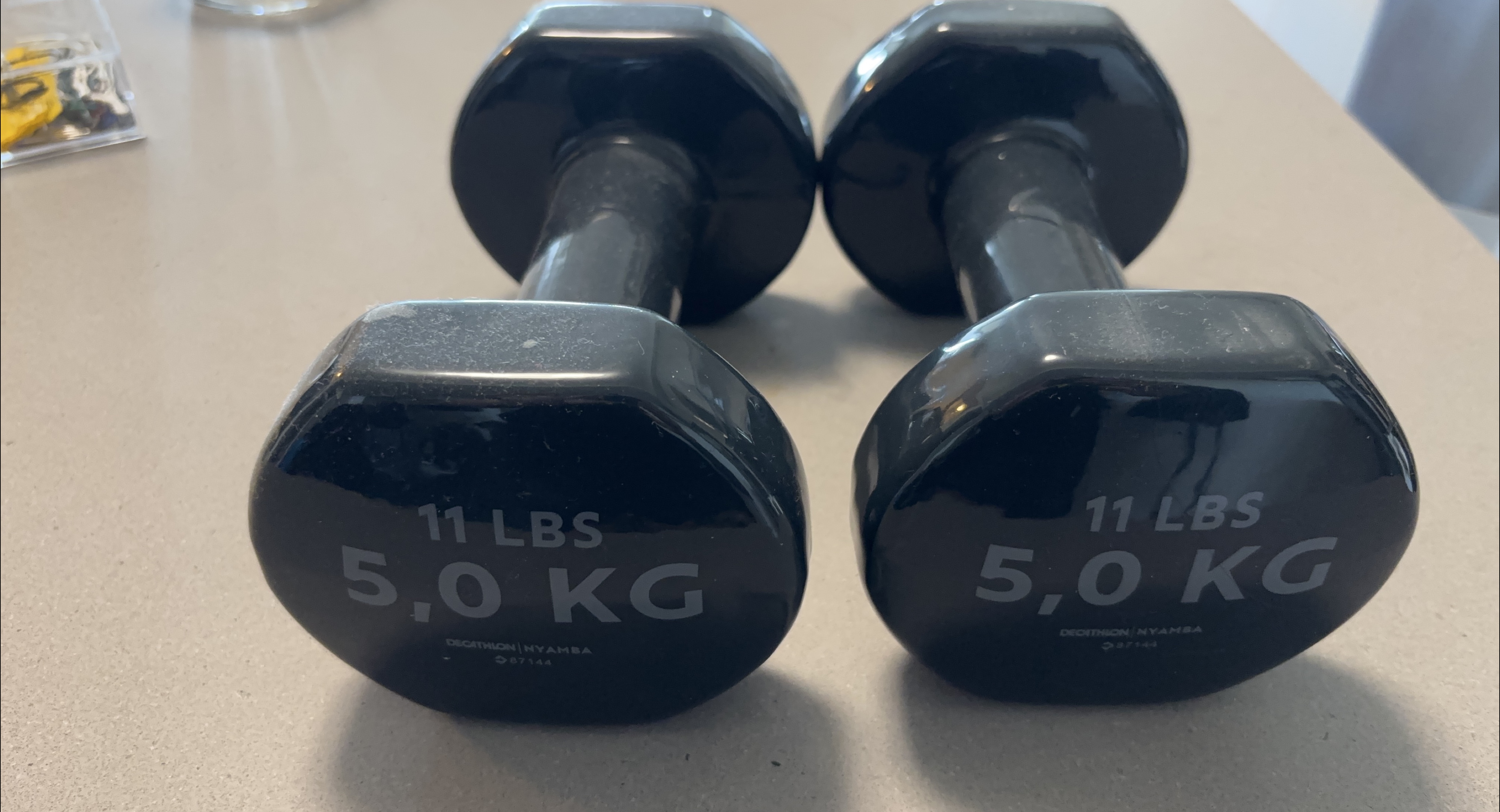 Decathlon Nyamba 11 lbs Dumbbells - Pair thumbnail