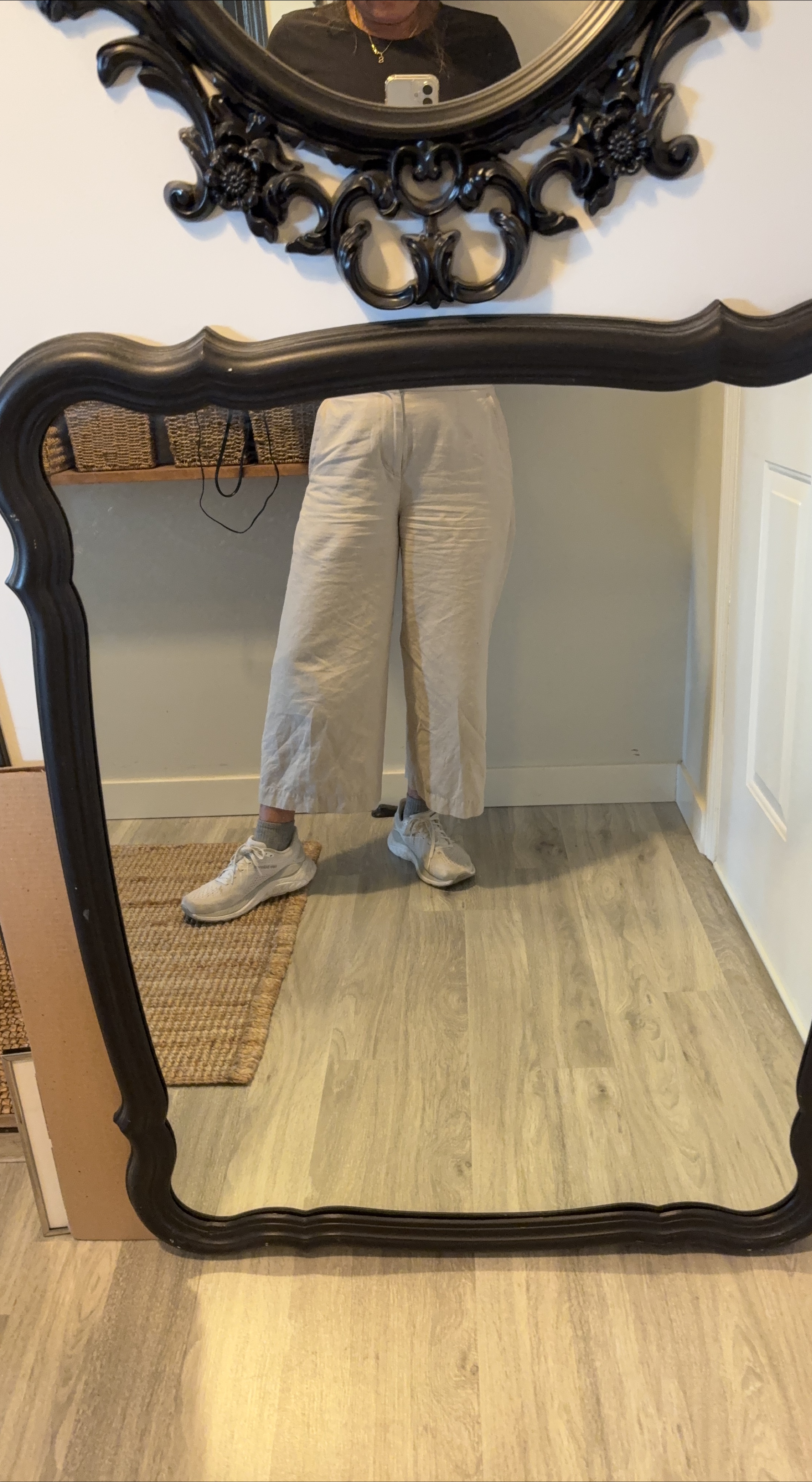 Mirror with Ornate Black Frame thumbnail