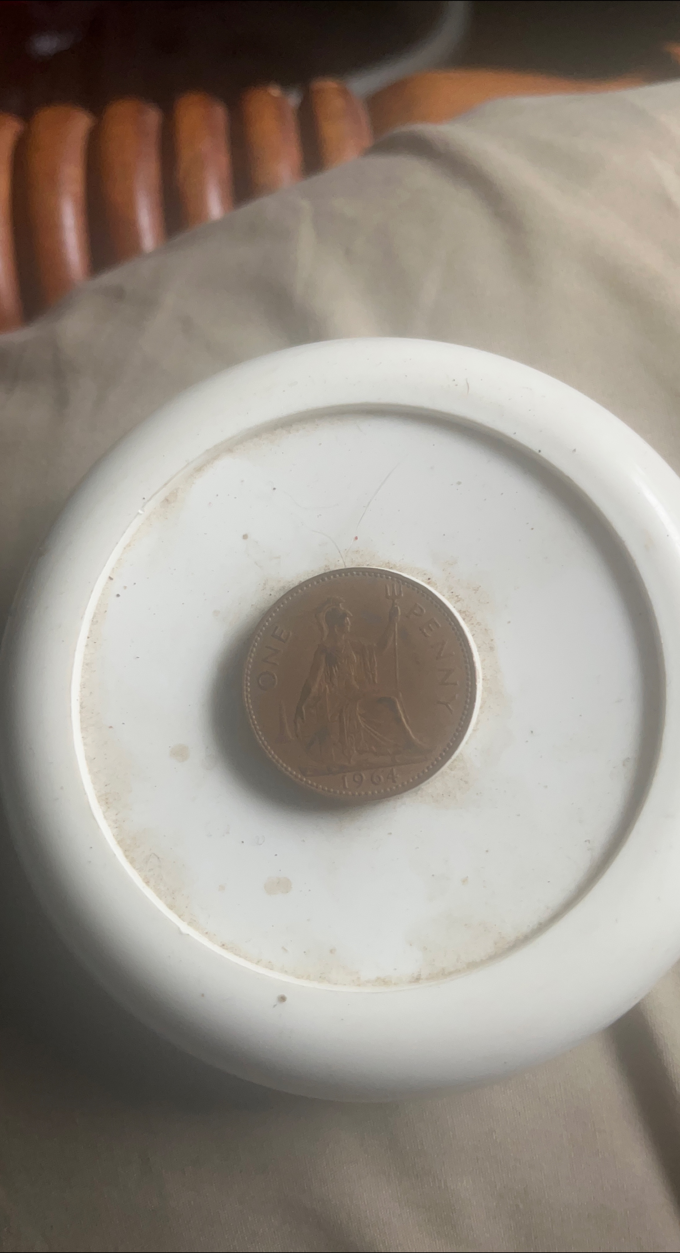 1964 British One Penny Coin thumbnail