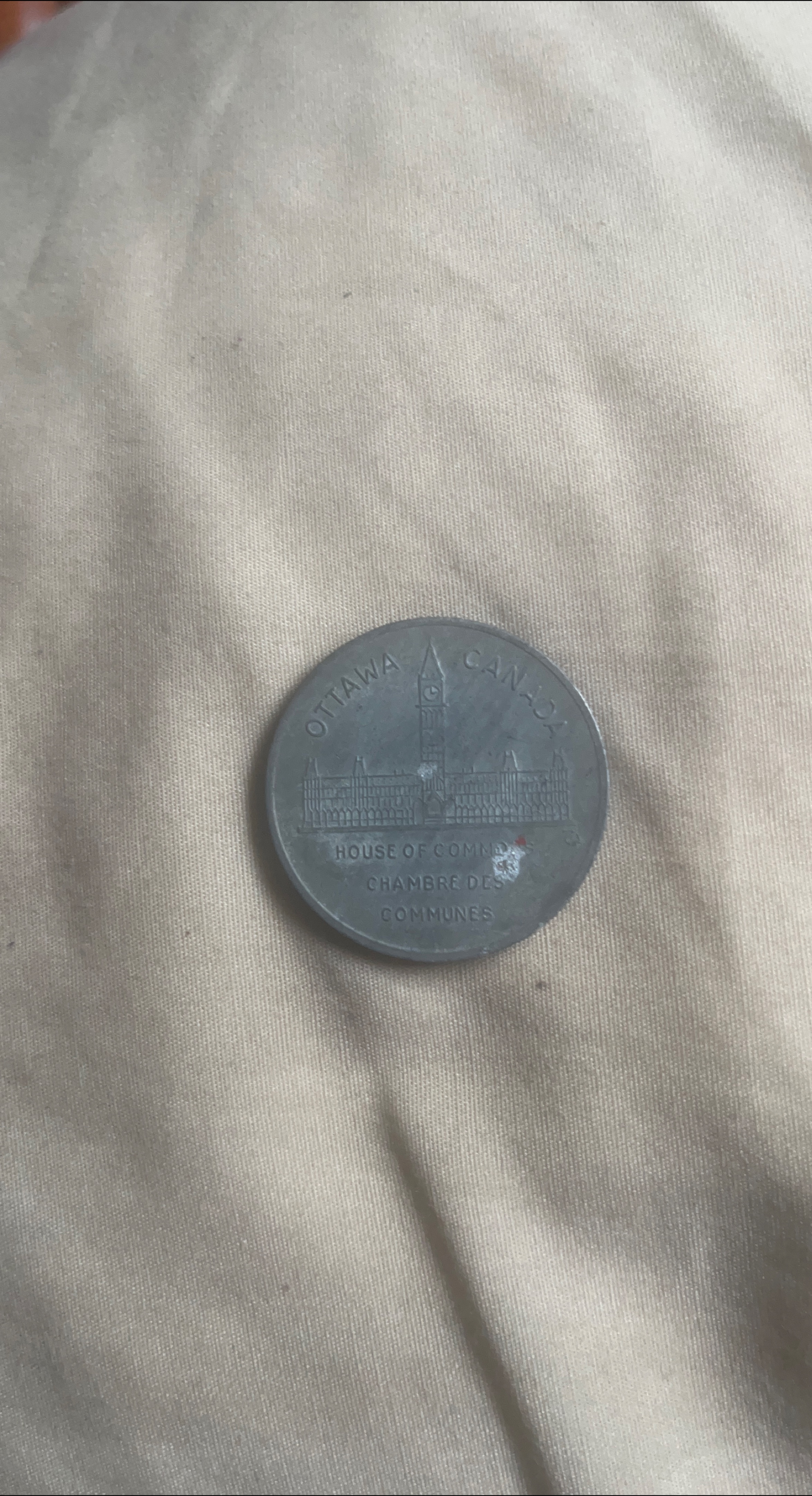 Ottawa Canada Coin - House of Commons thumbnail