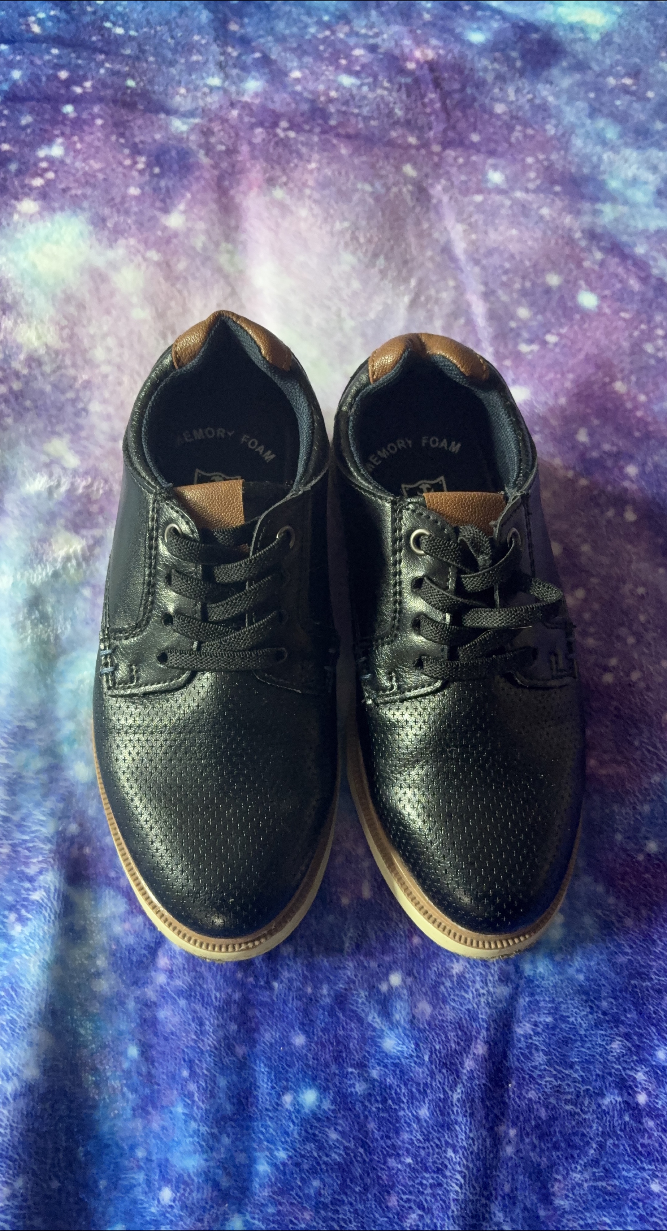 Boys Black Dress Shoes with Memory Foam thumbnail