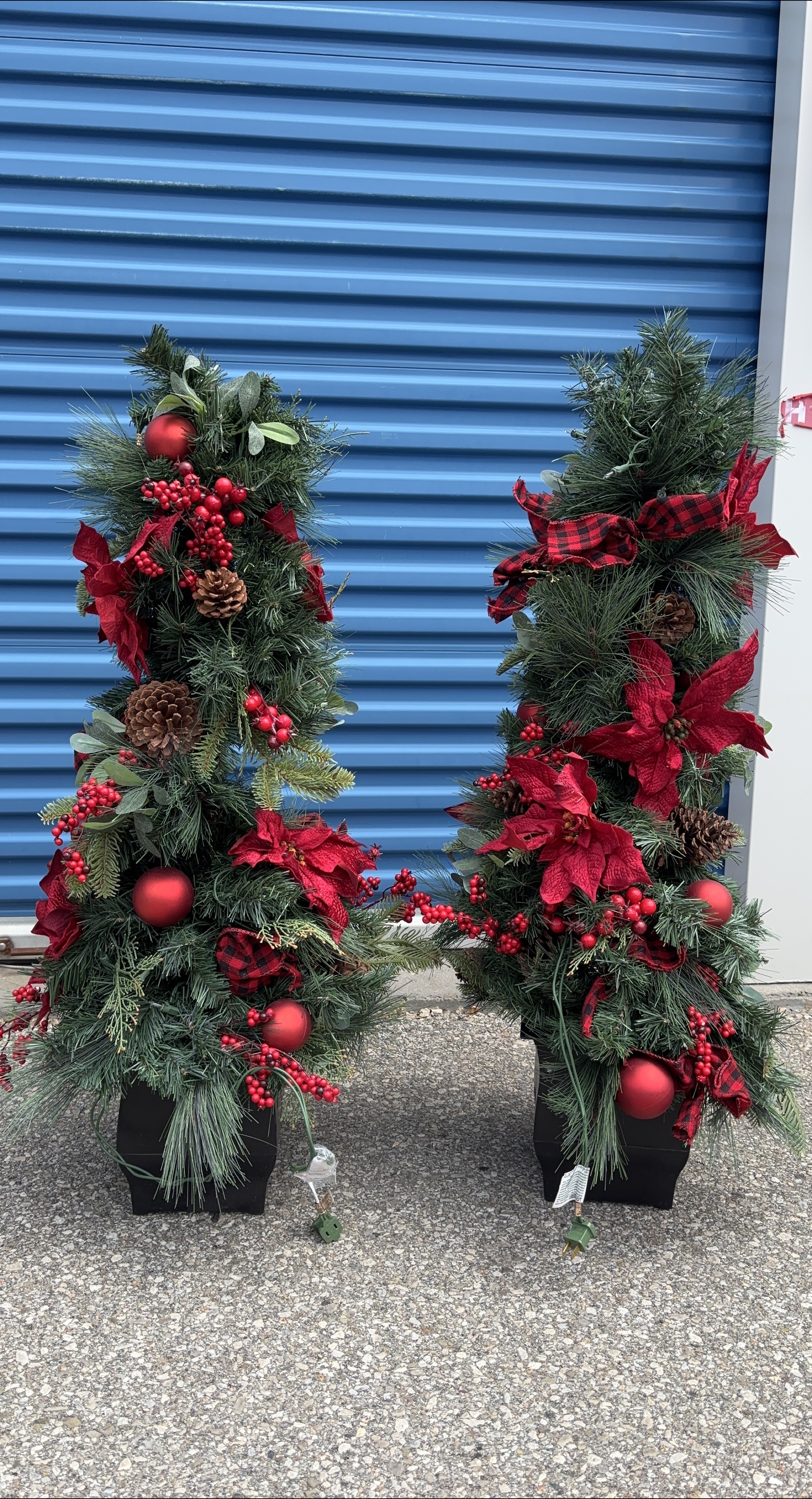 Pair of Christmas Potted Trees thumbnail