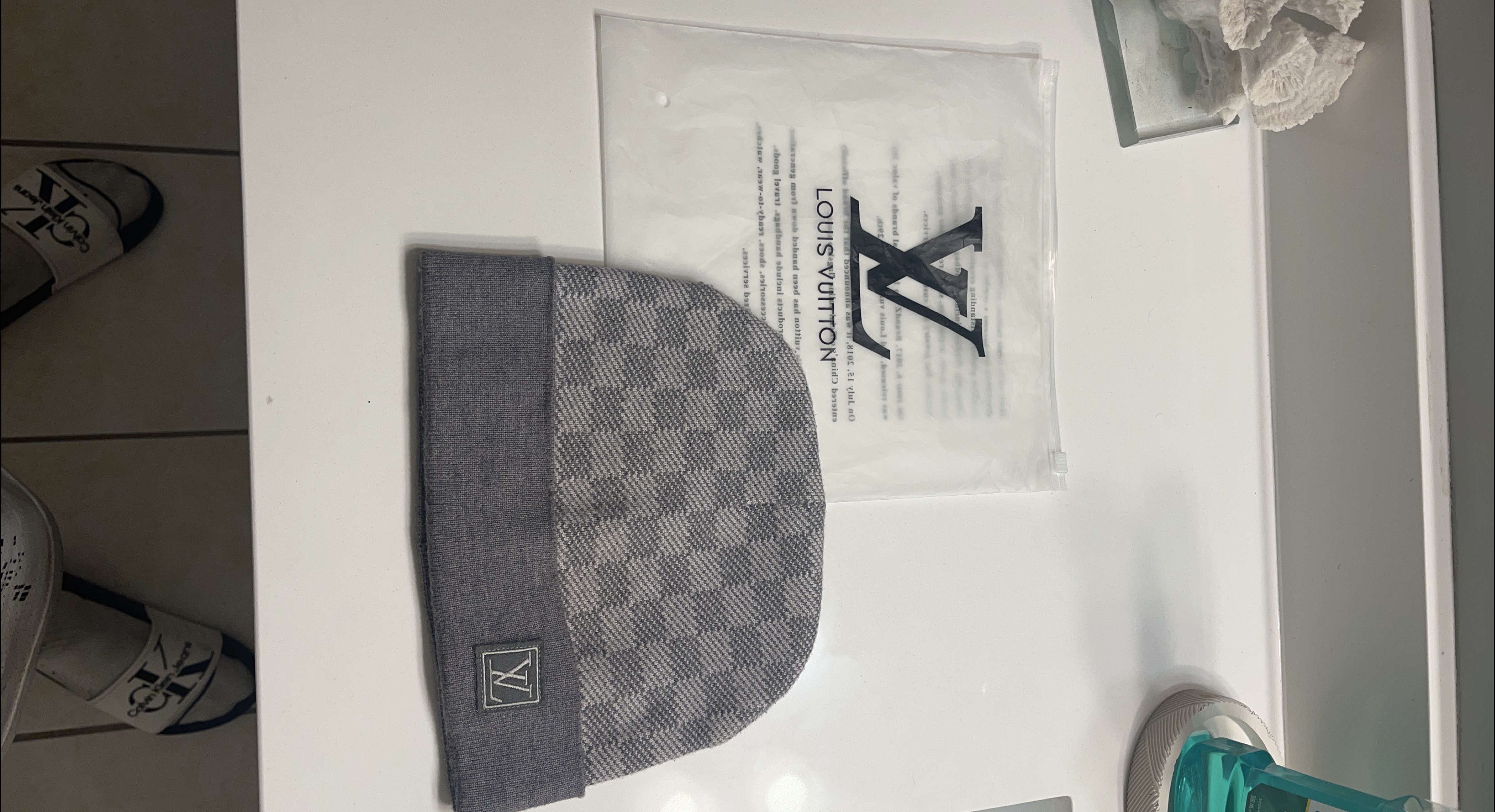 Louis Vuitton Grey Beanie Hat thumbnail