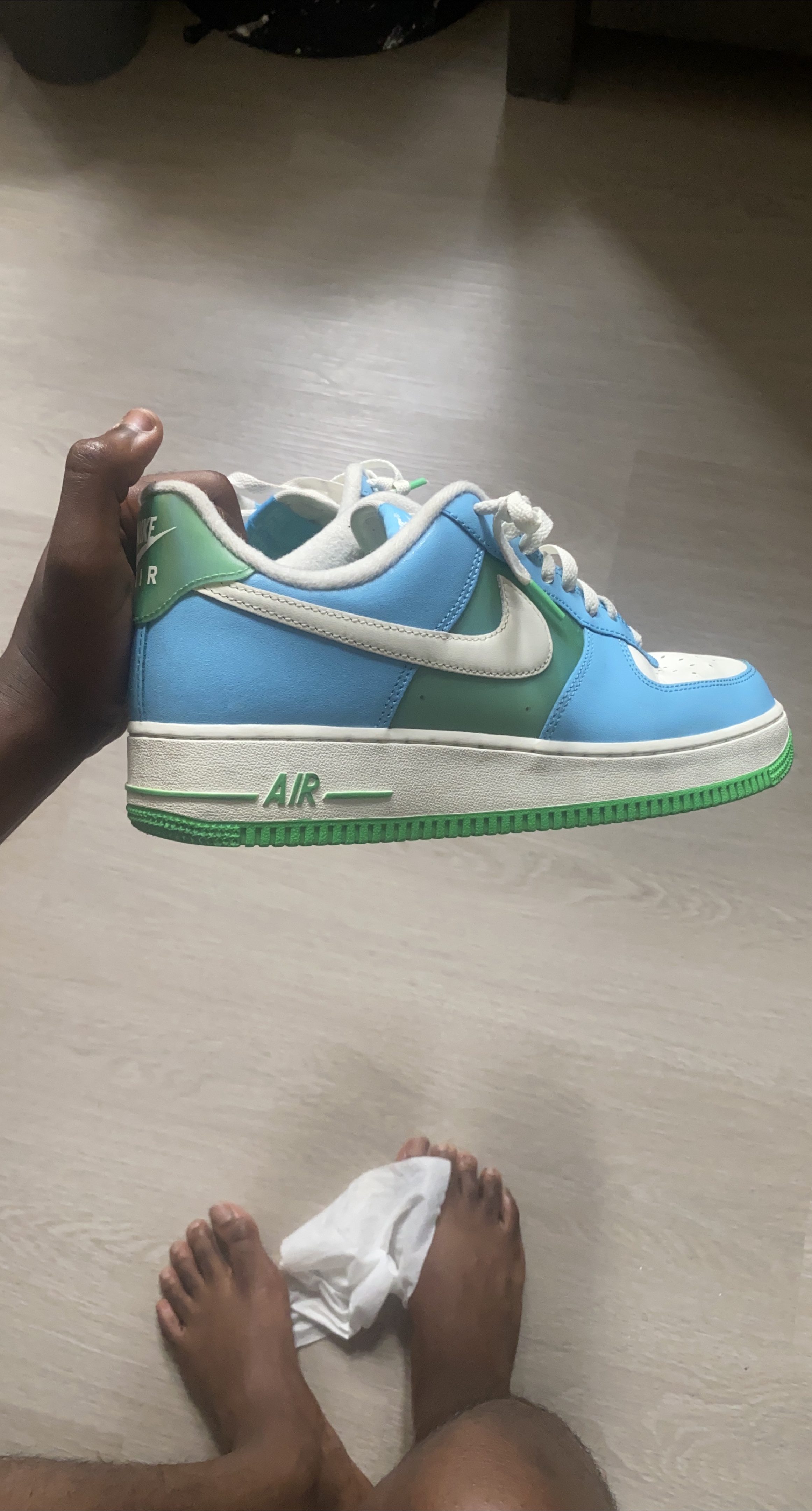 Nike Air Force 1 Low Blue/Green thumbnail