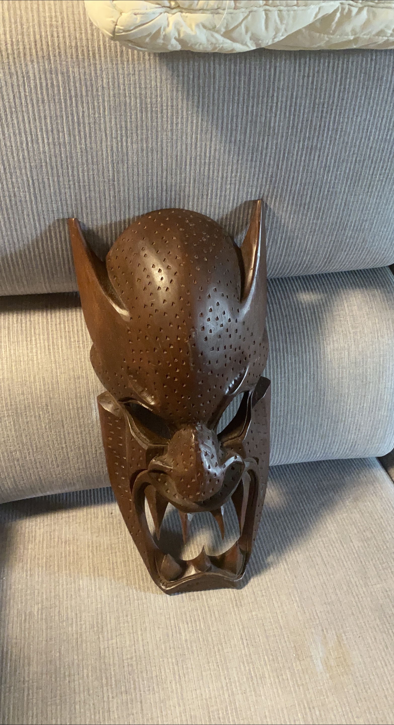 Wooden Oni Mask