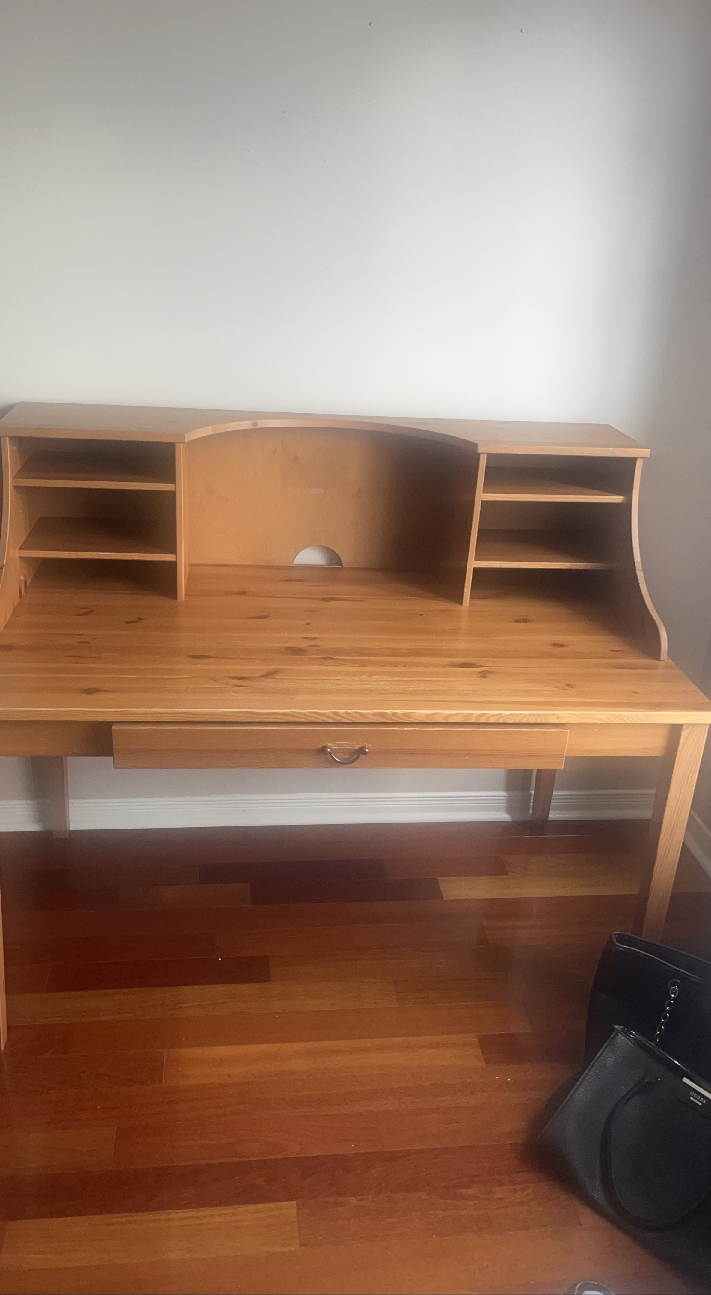 Wooden Desk with Hutch thumbnail