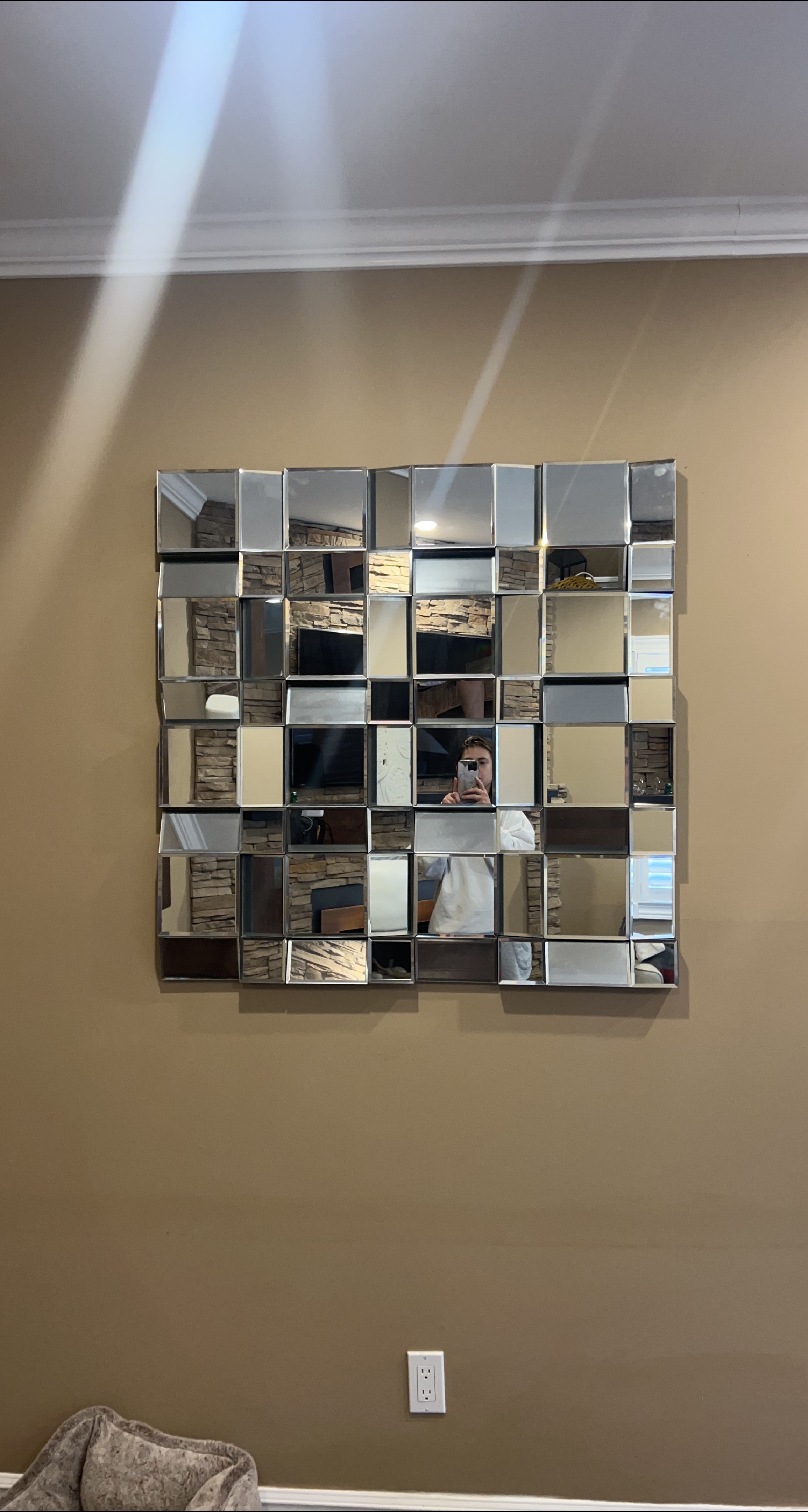 Wall Mirror with Square Tiles thumbnail