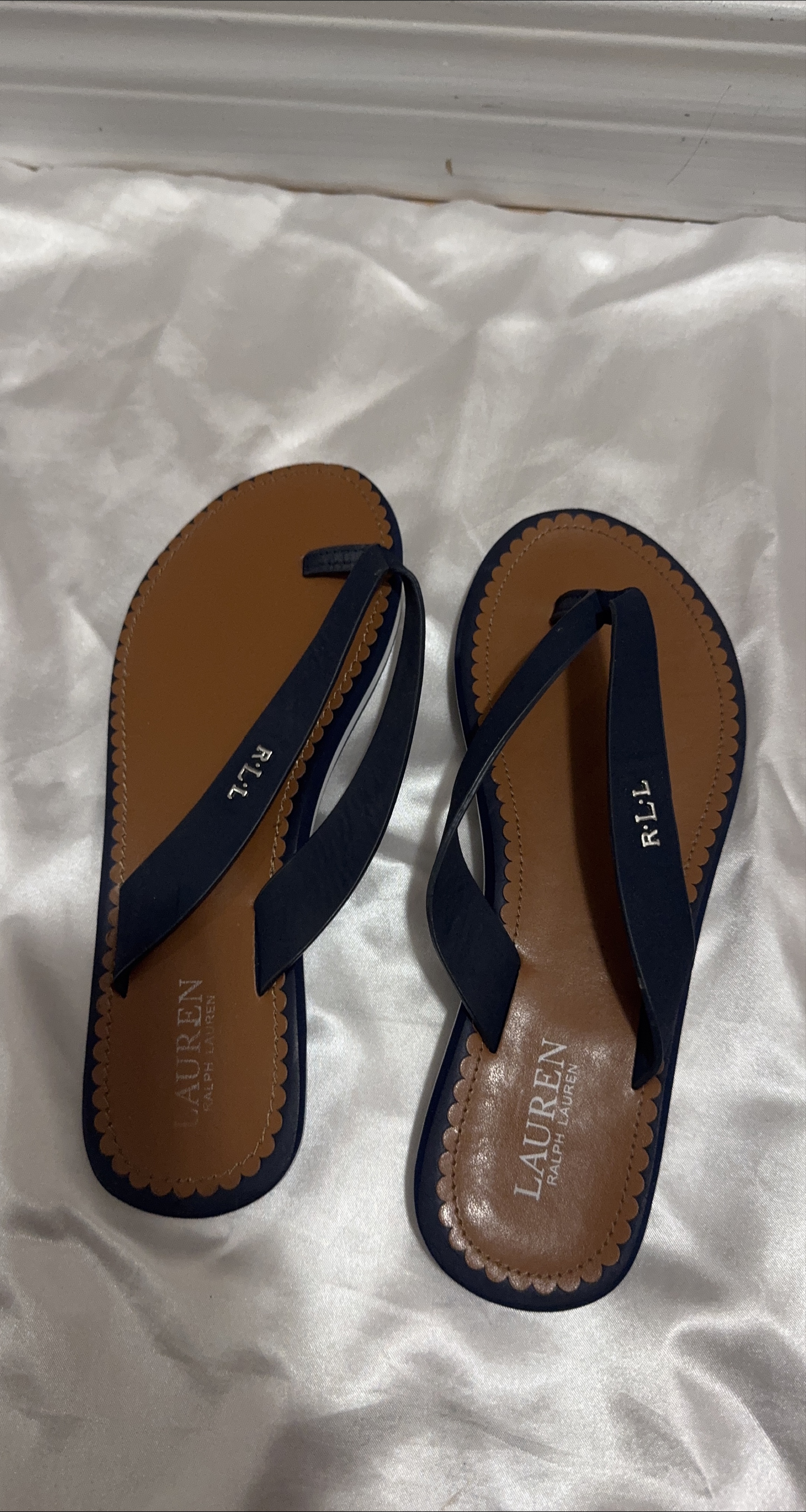 Ralph Lauren Flip Flops - Size 6 thumbnail