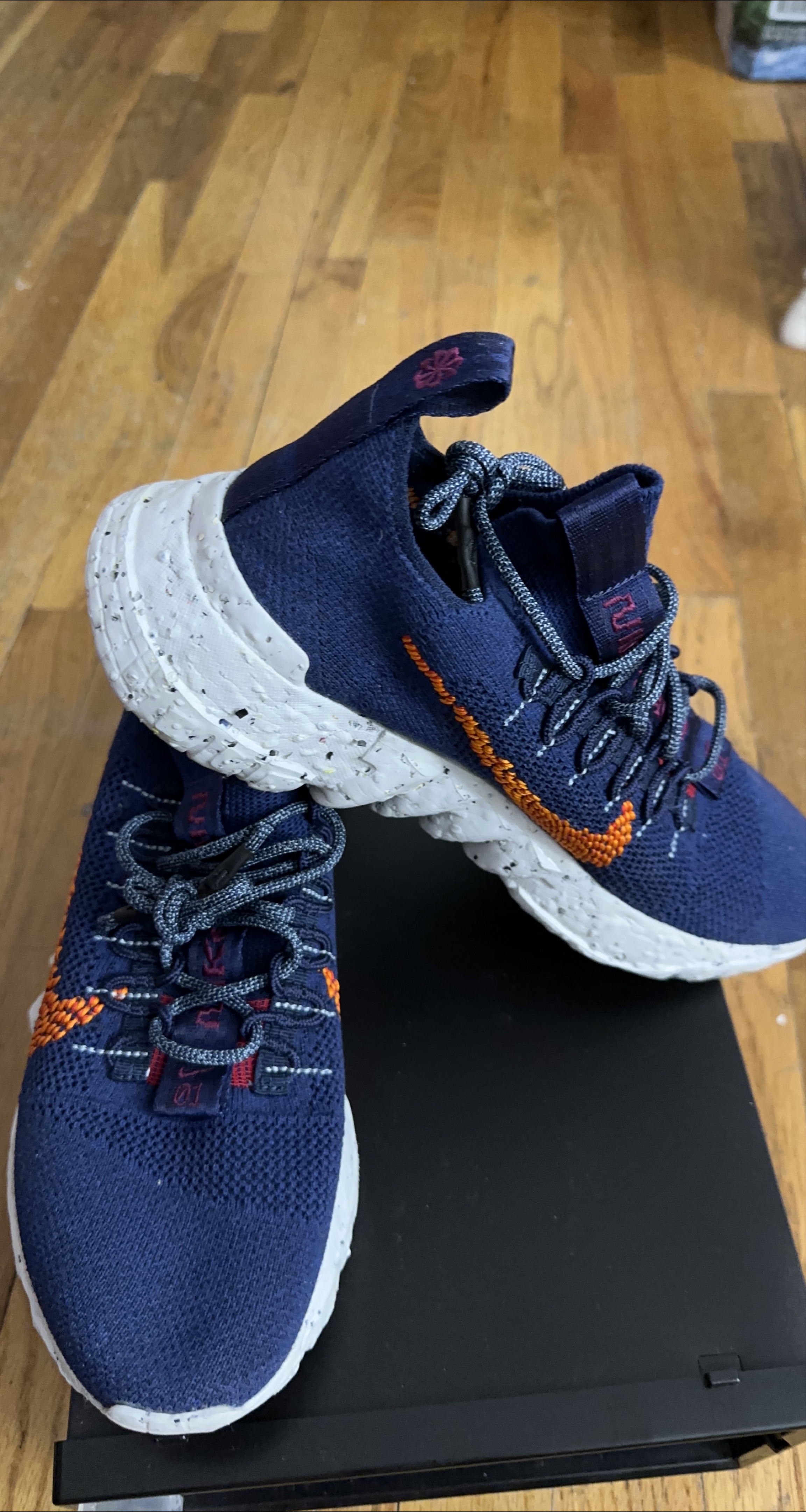Nike Crater Impact Blue/Orange Sneakers thumbnail