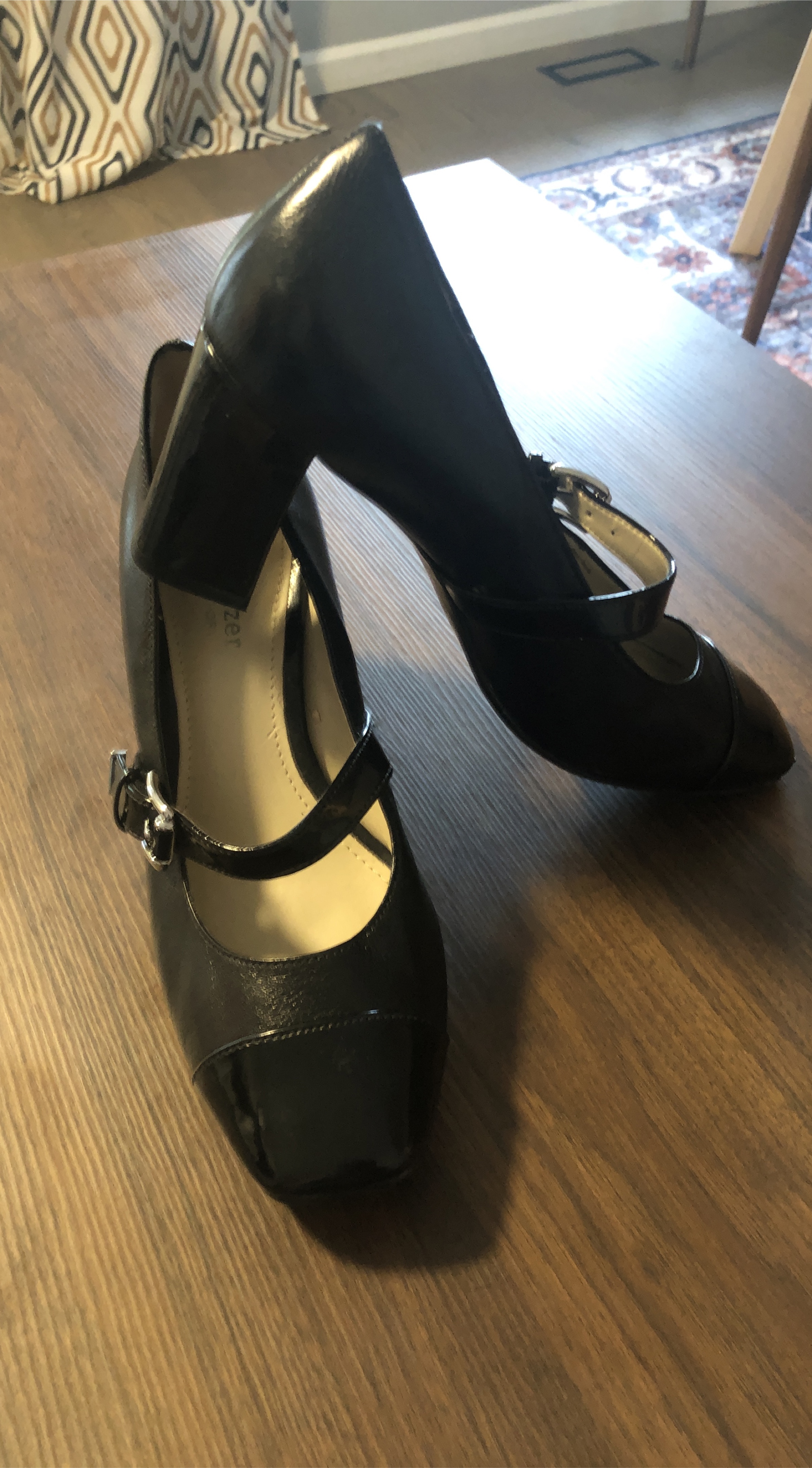 Browns Couture Black Heels Size 8 thumbnail