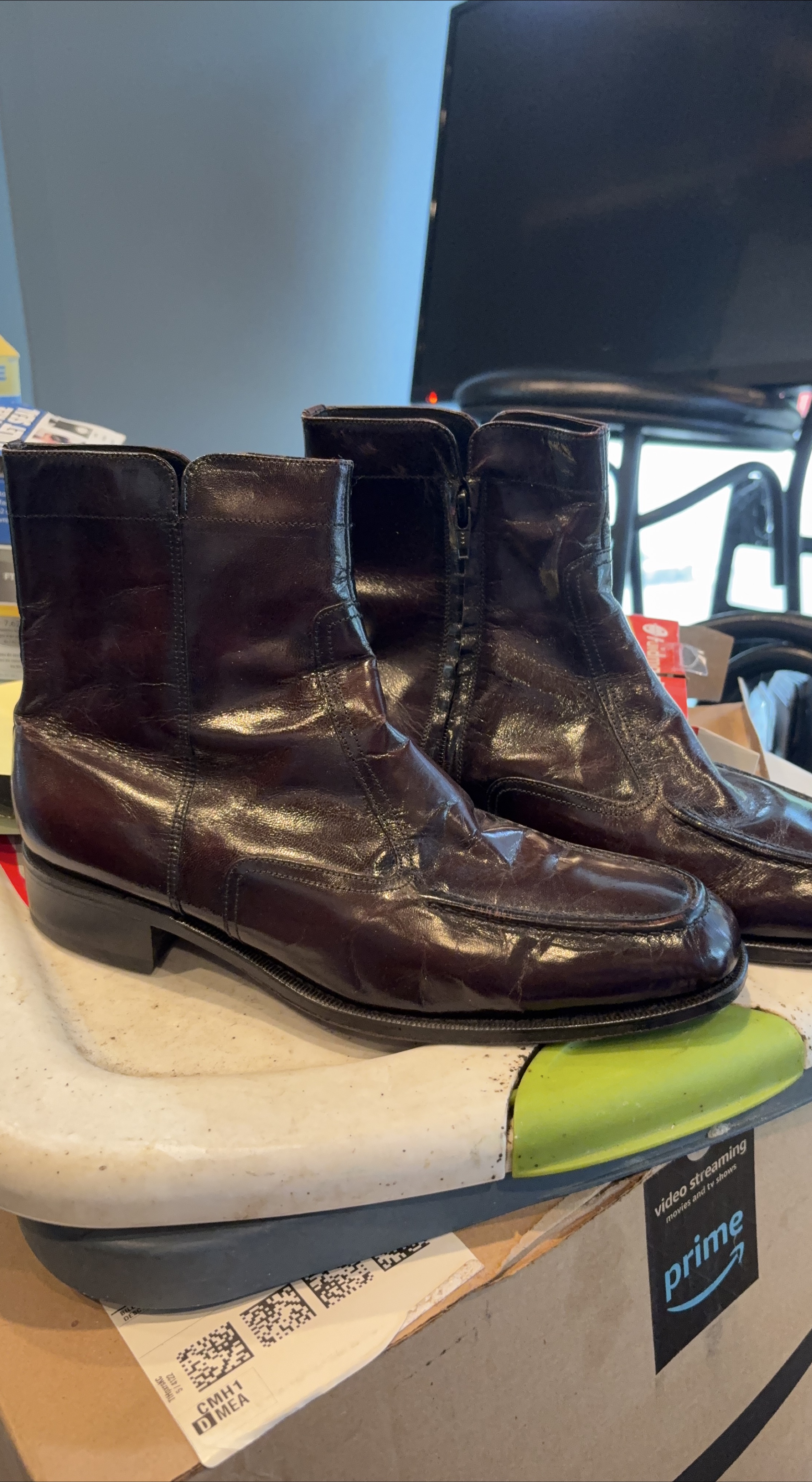 Men's Brown Leather Ankle Boots thumbnail