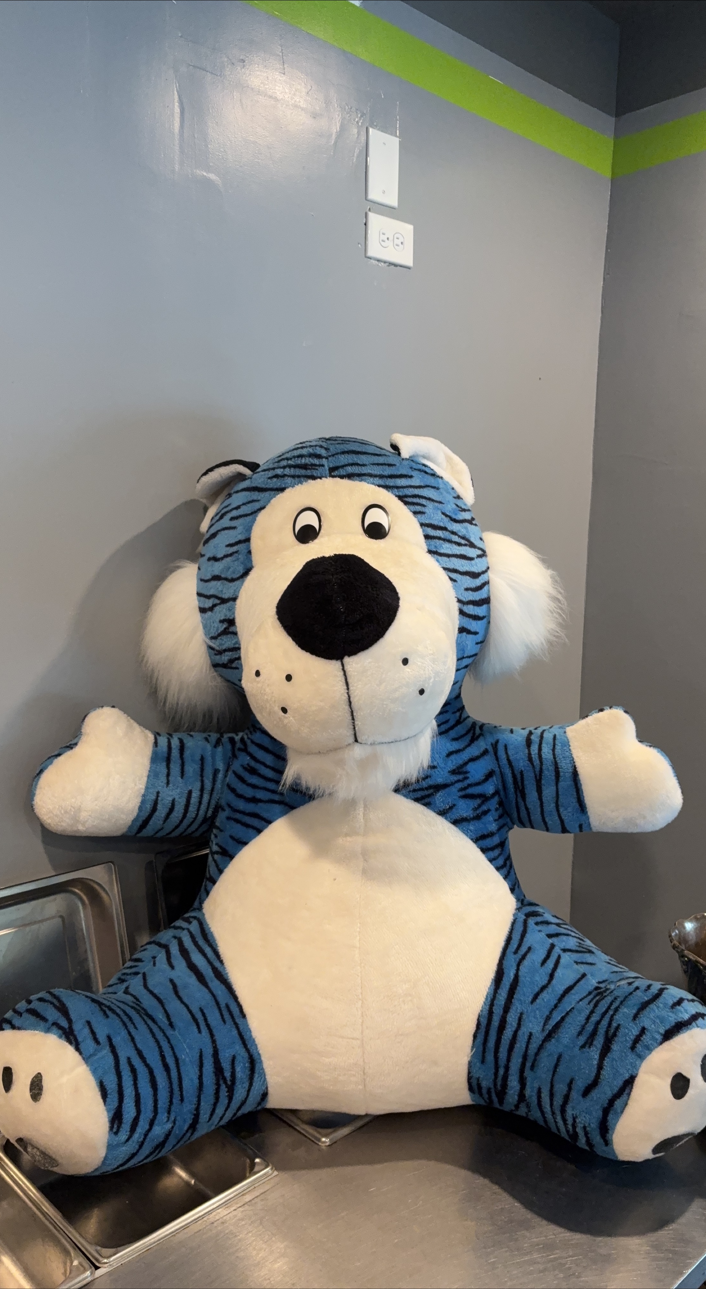 Blue Stuffed Tiger Plush Toy thumbnail