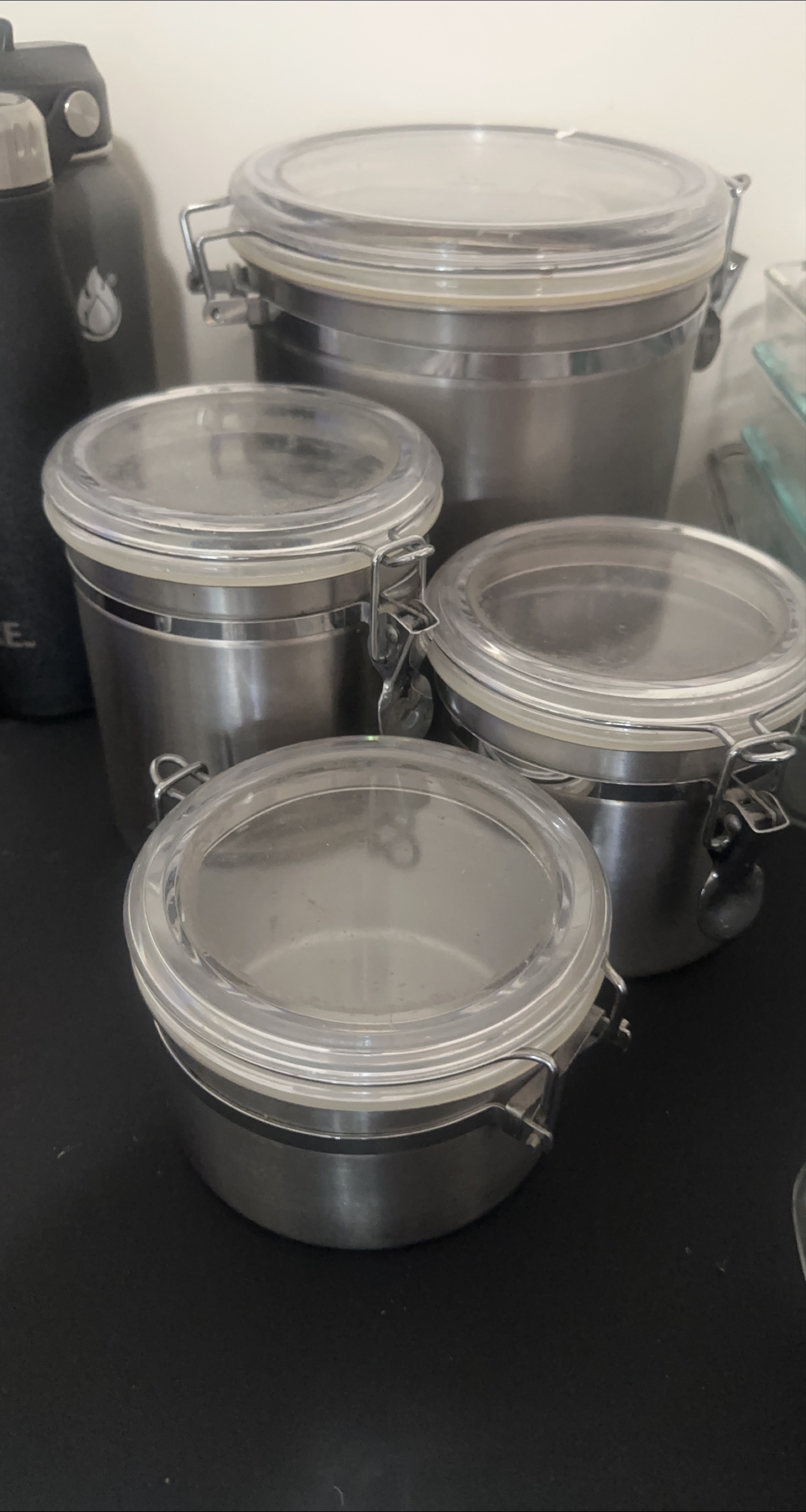 Stainless Steel Kitchen Storage Canisters of 5 thumbnail