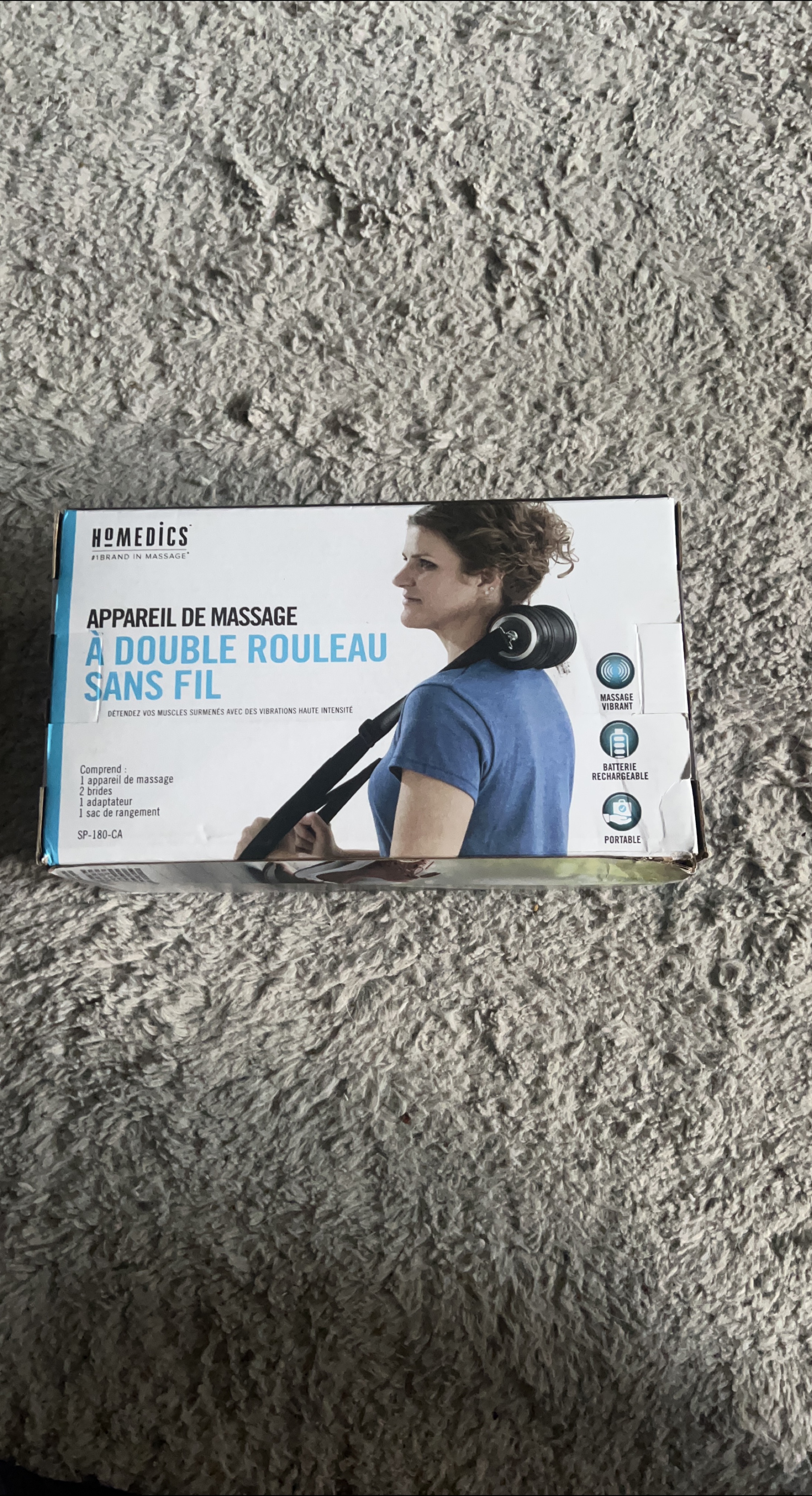 Homedics Cordless Double-Barrel Body Massager thumbnail