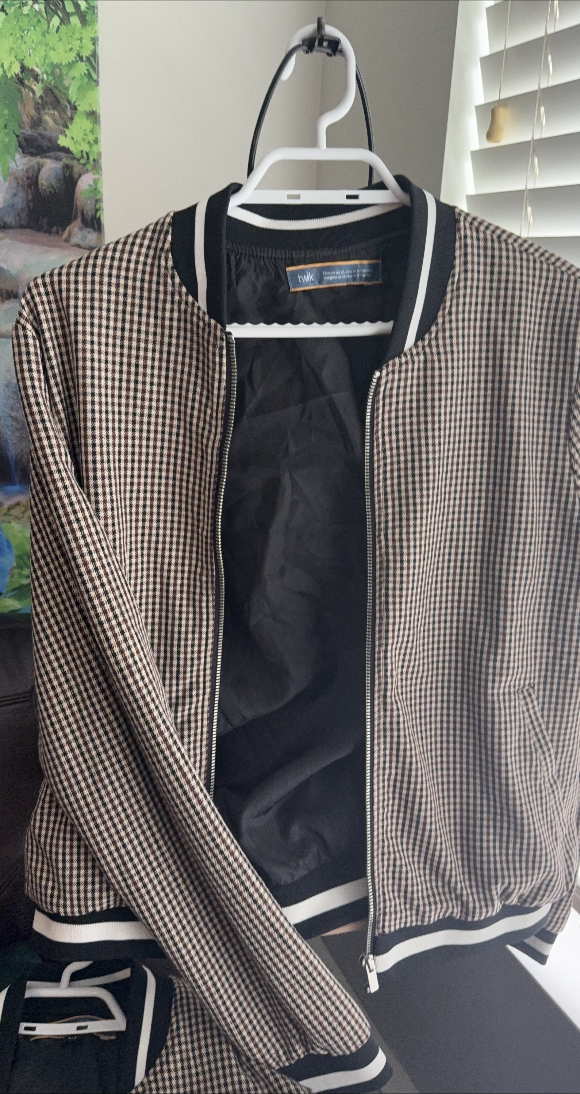Twik Plaid Bomber Jacket thumbnail