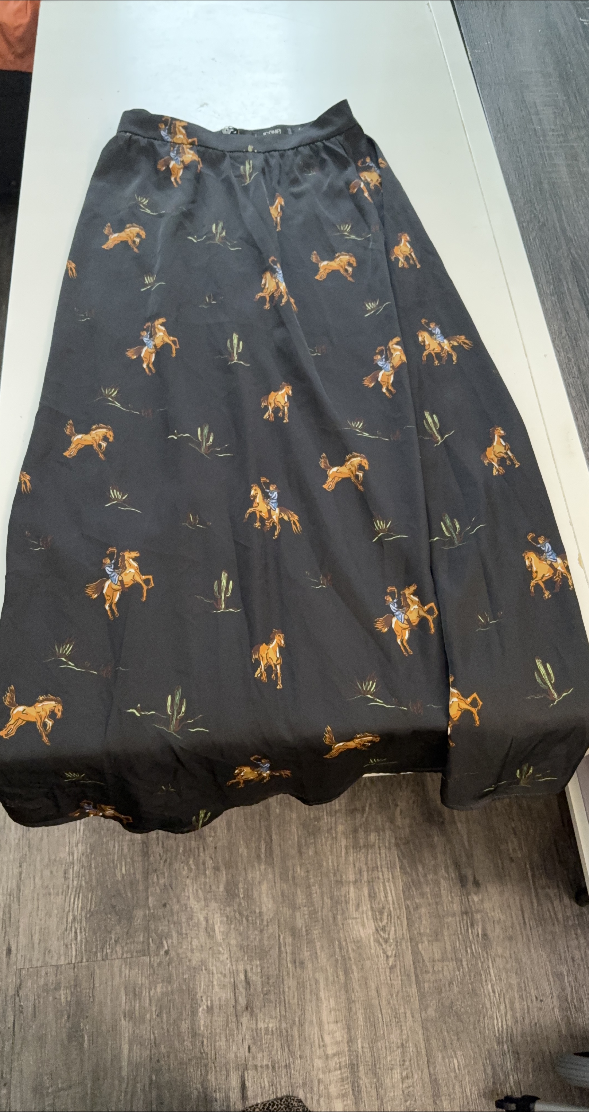 Joanna Maxi Skirt with Horse Print thumbnail