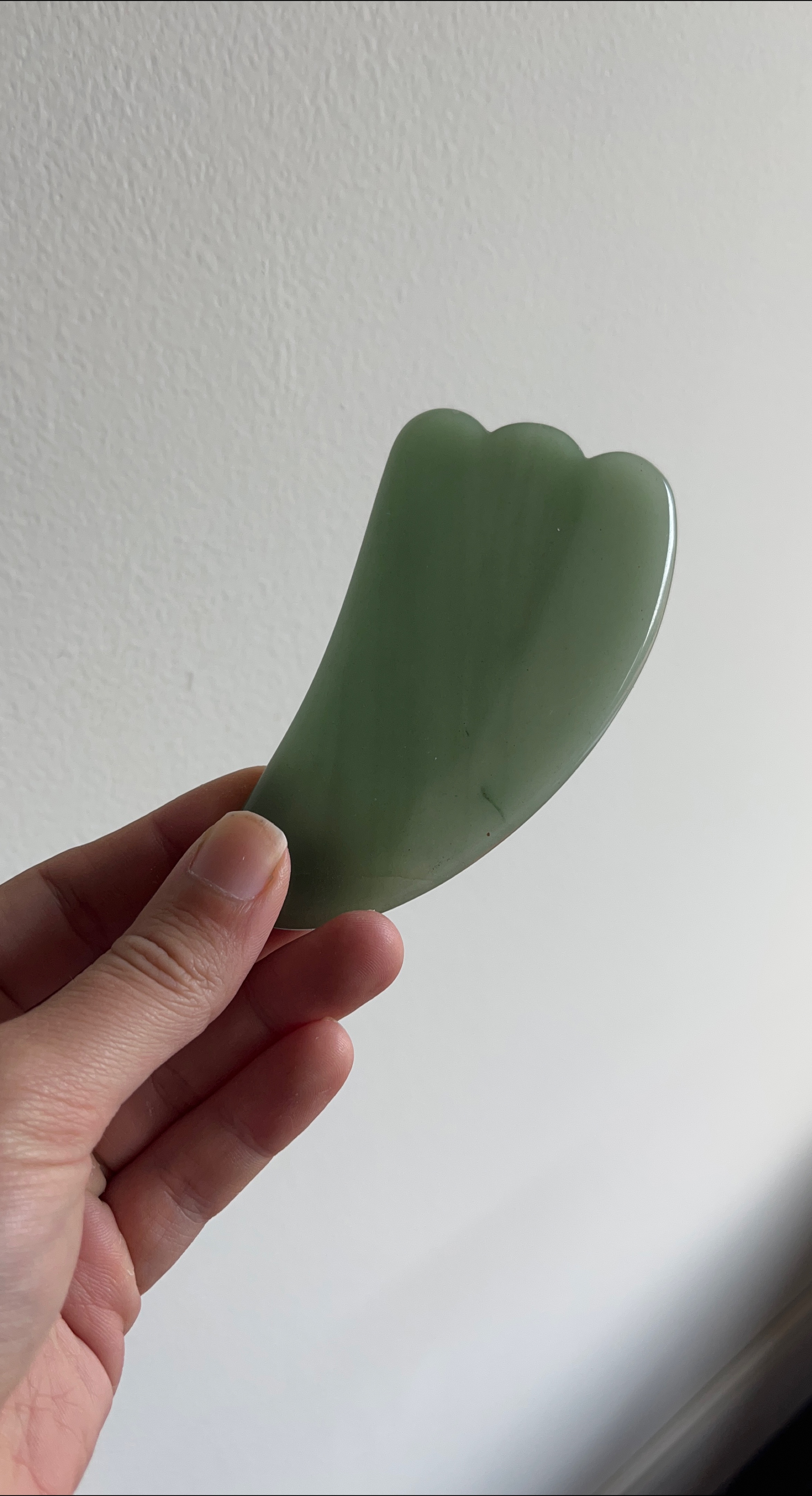 Green Gua Sha Facial Tool