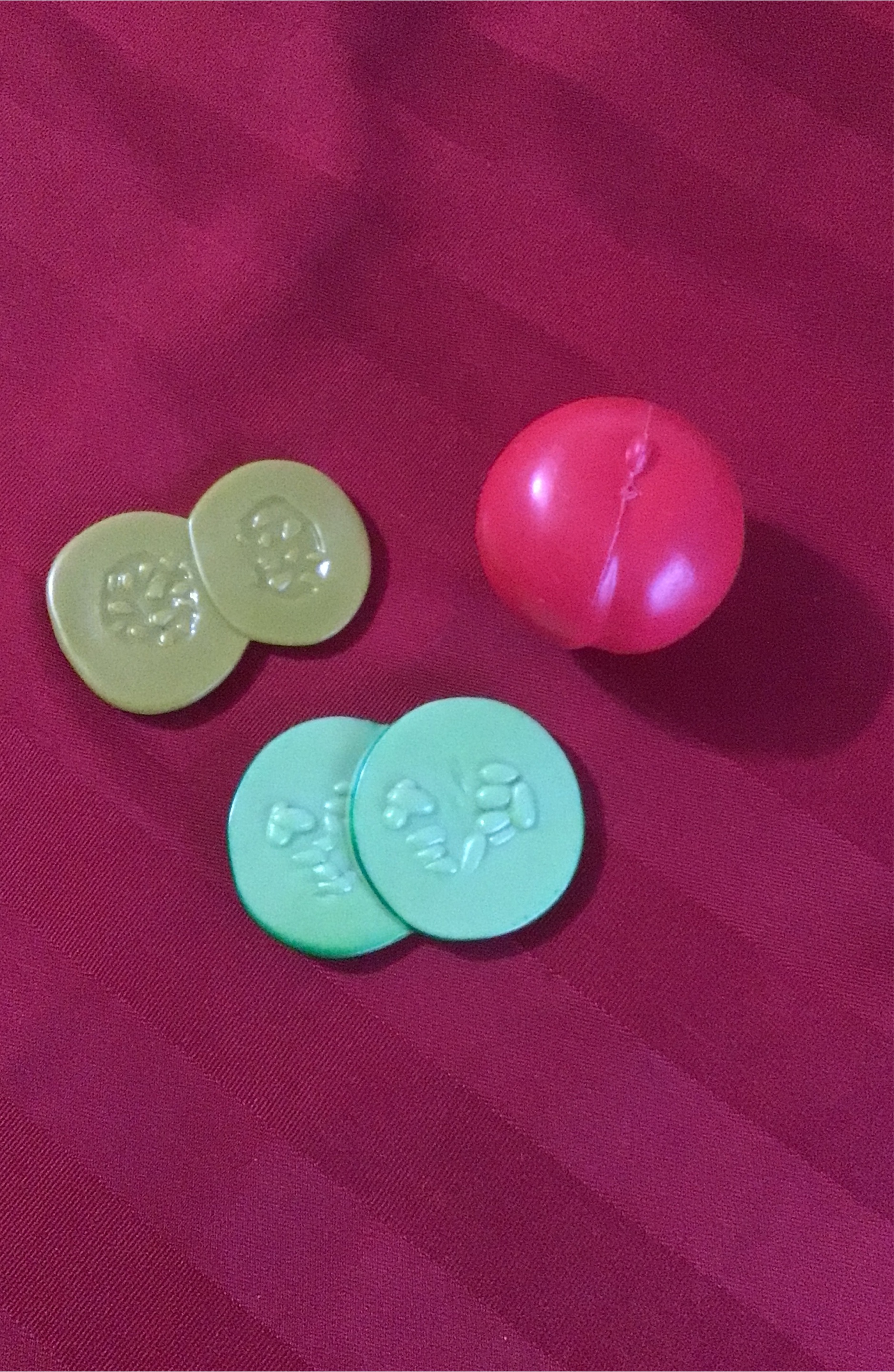 Toy food cucumbers pickles tomatoe