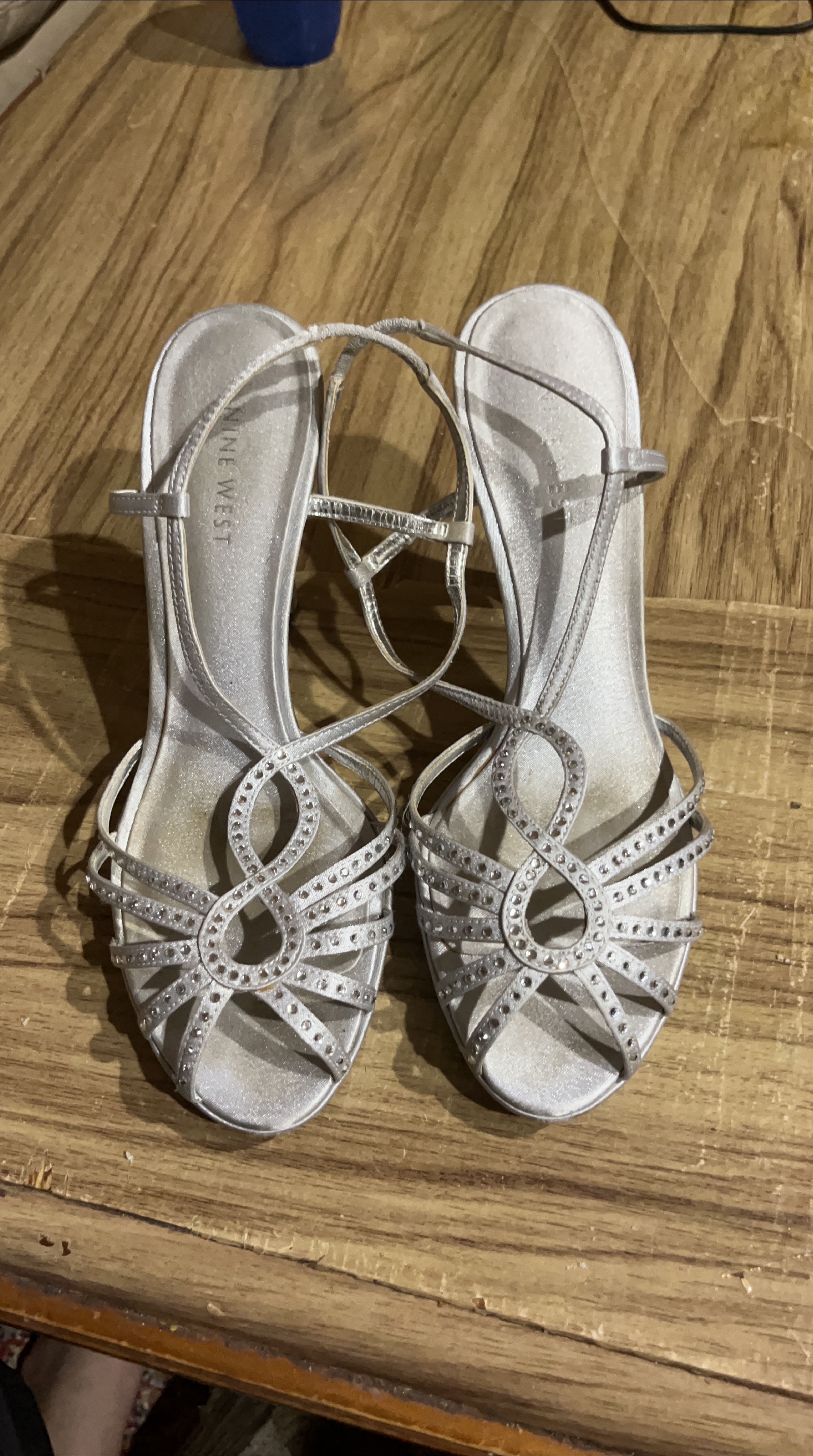 Nine West Silver Heels thumbnail