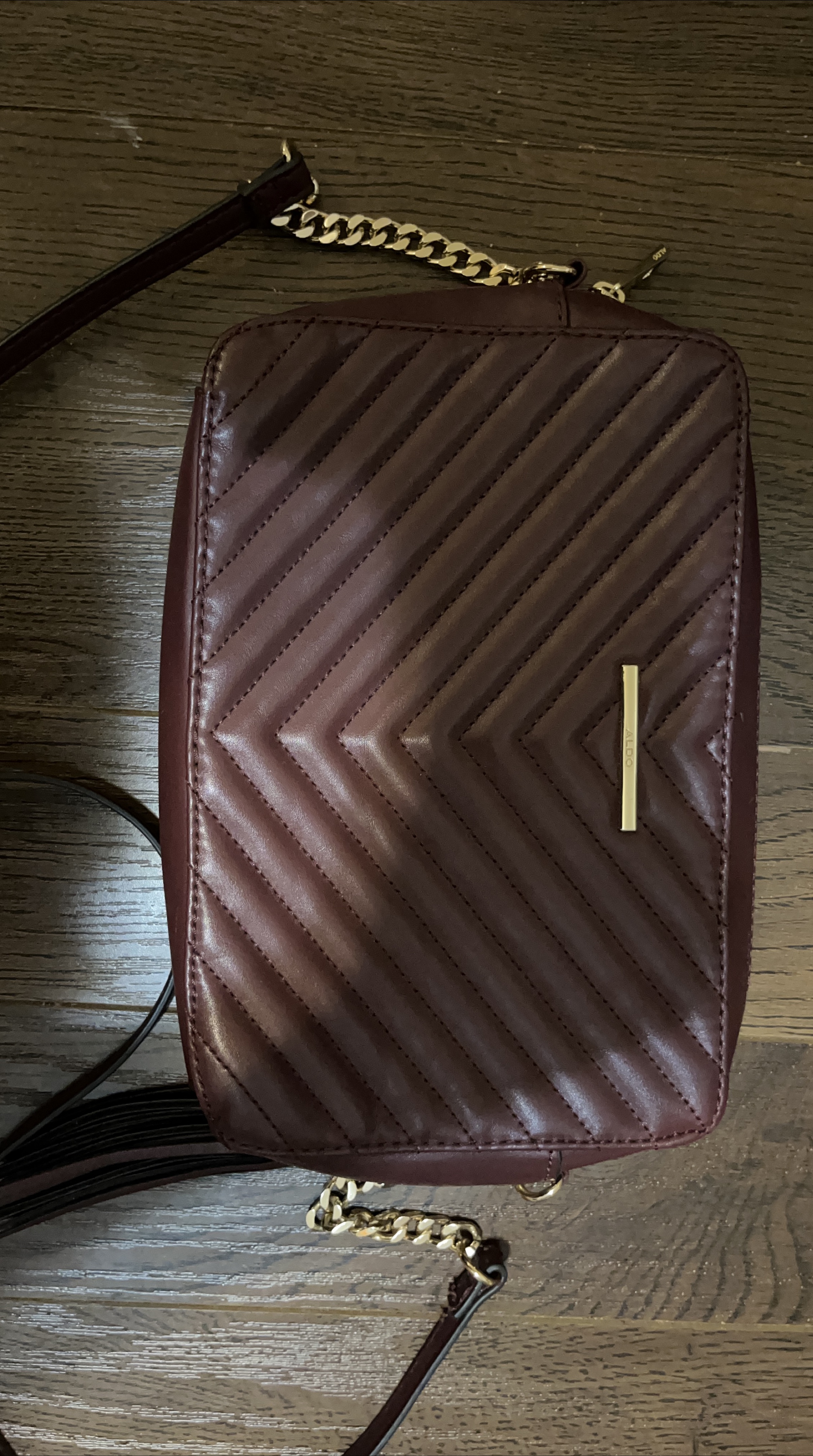 ALDO Burgundy Crossbody Bag thumbnail
