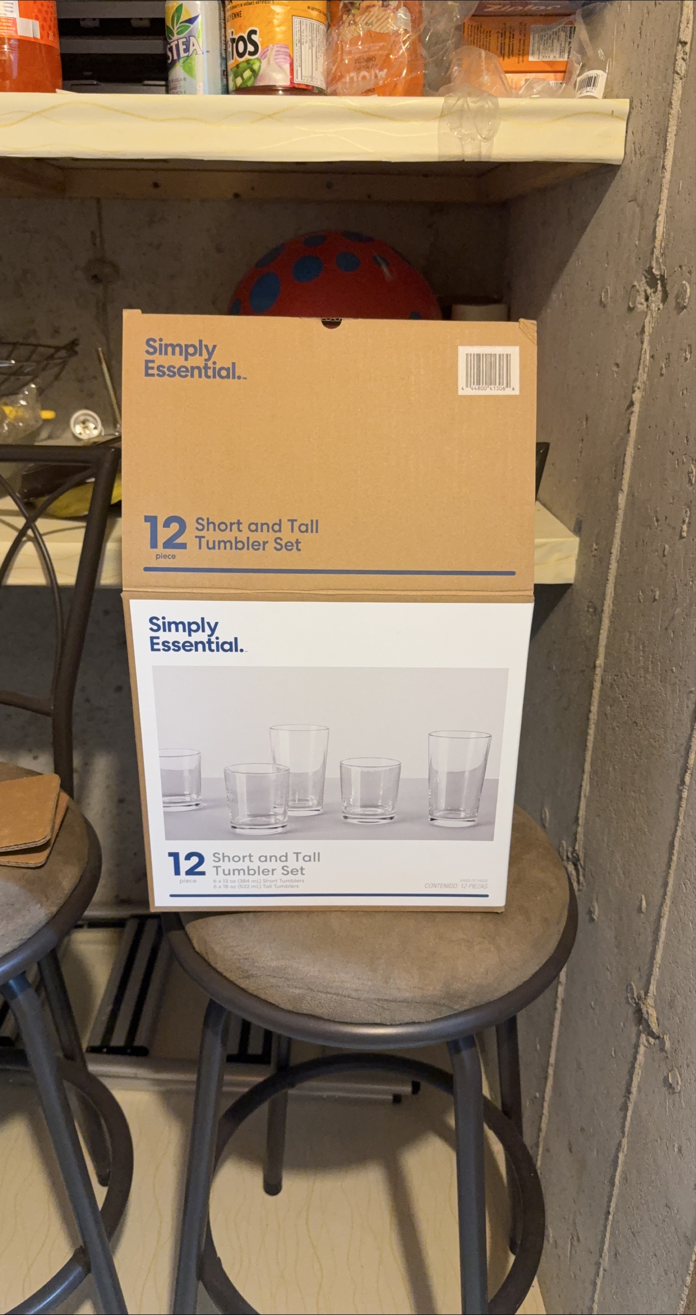 Simply Essential 12 Piece Short and Tall Tumbler Set