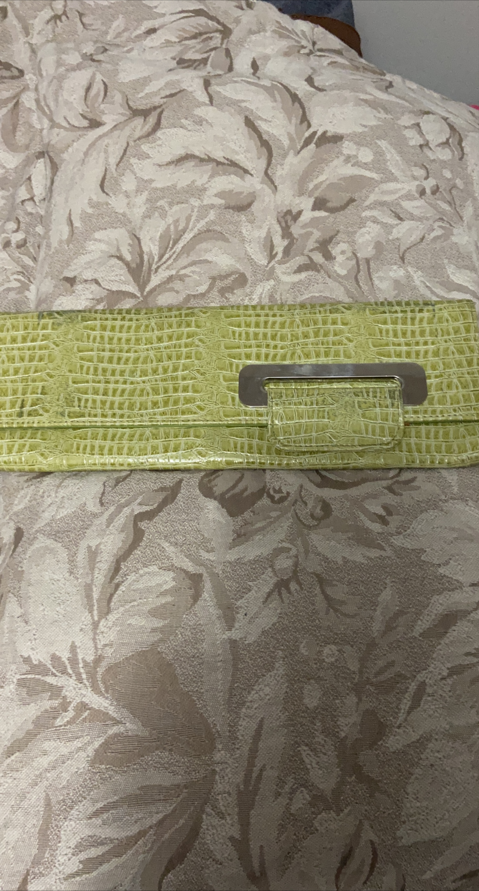 Lime Green Clutch Purse thumbnail